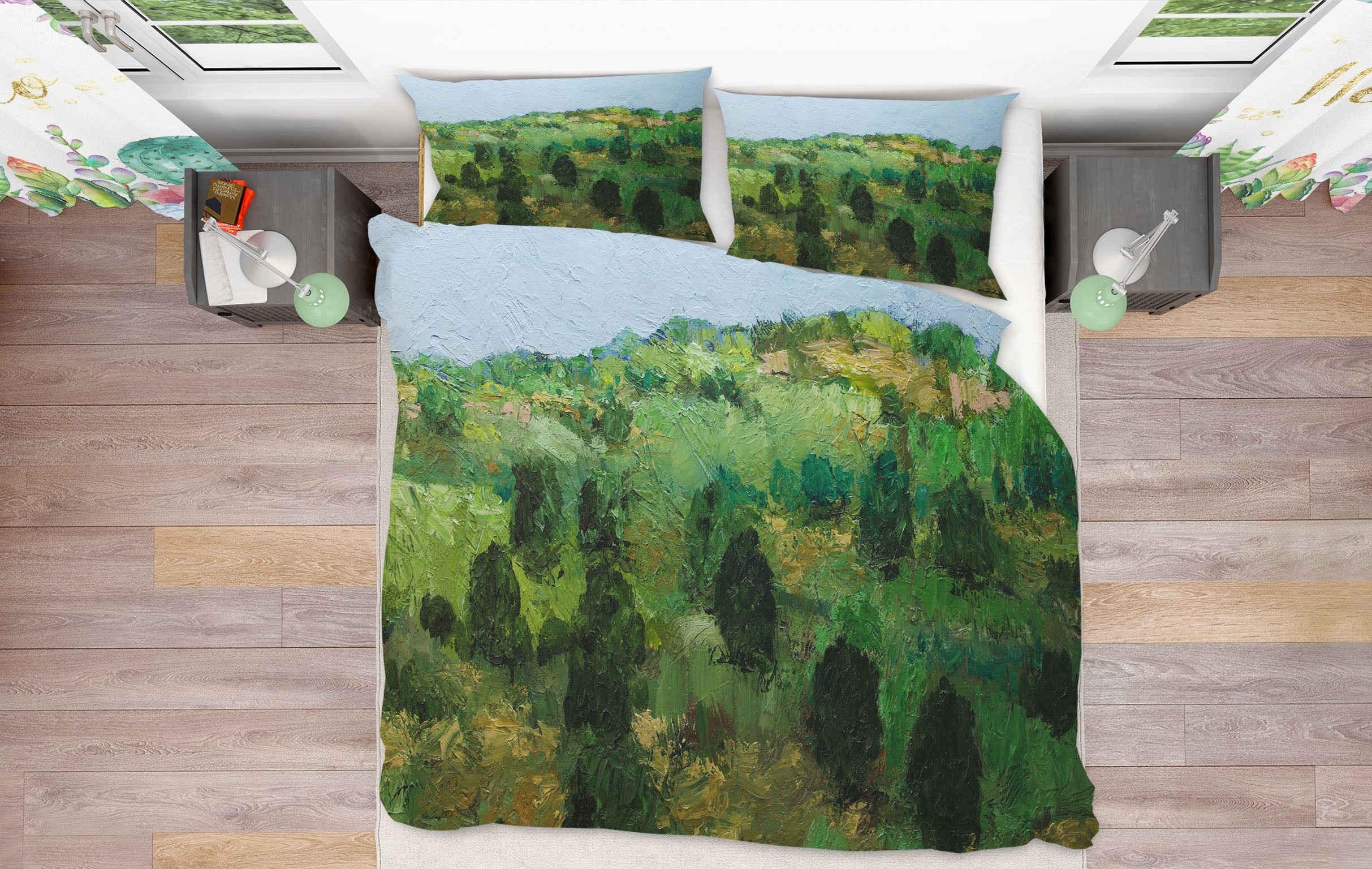 3D Paint Woods 1082 Allan P. Friedlander Bedding Bed Pillowcases Quilt