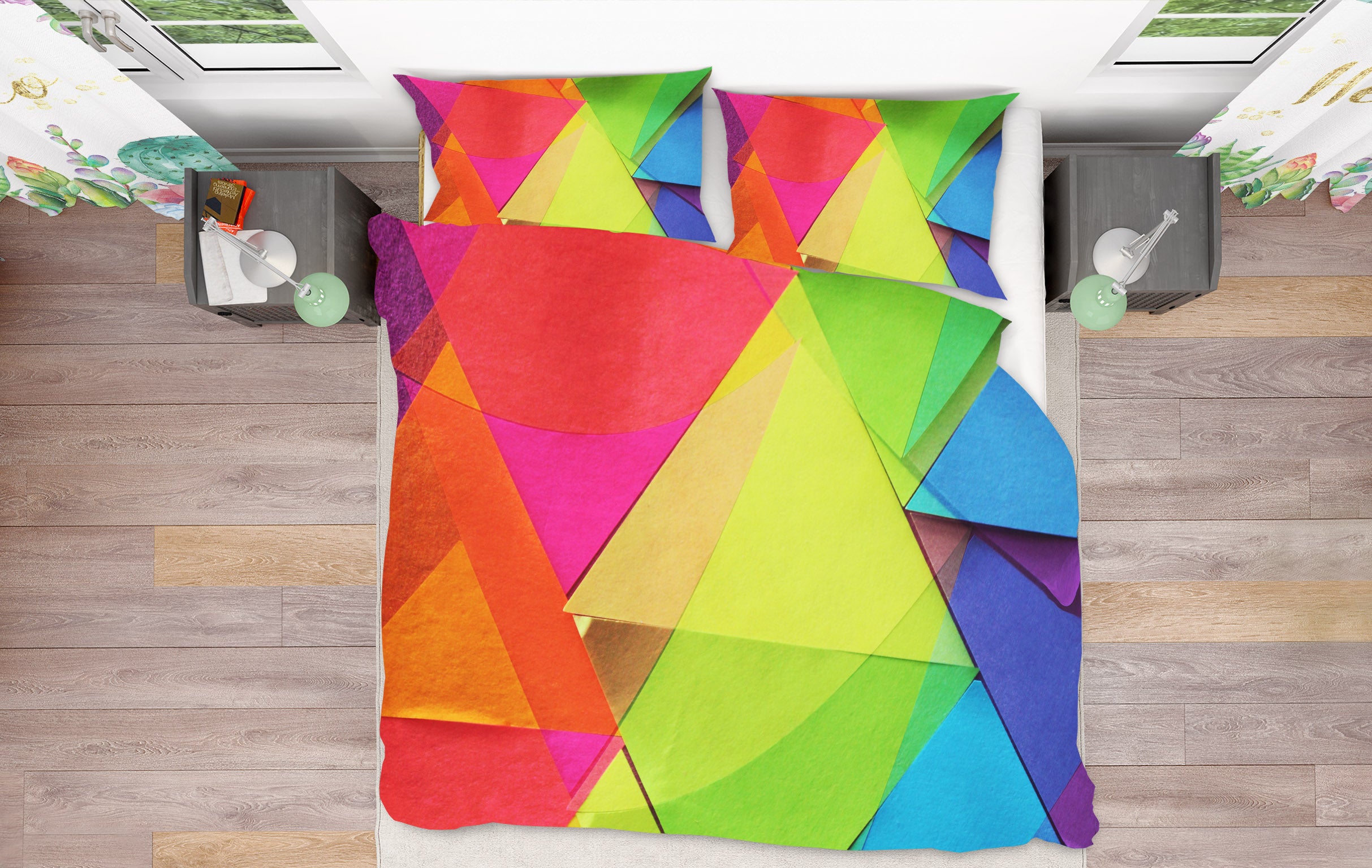 3D Triangle Color 70189 Shandra Smith Bedding Bed Pillowcases Quilt