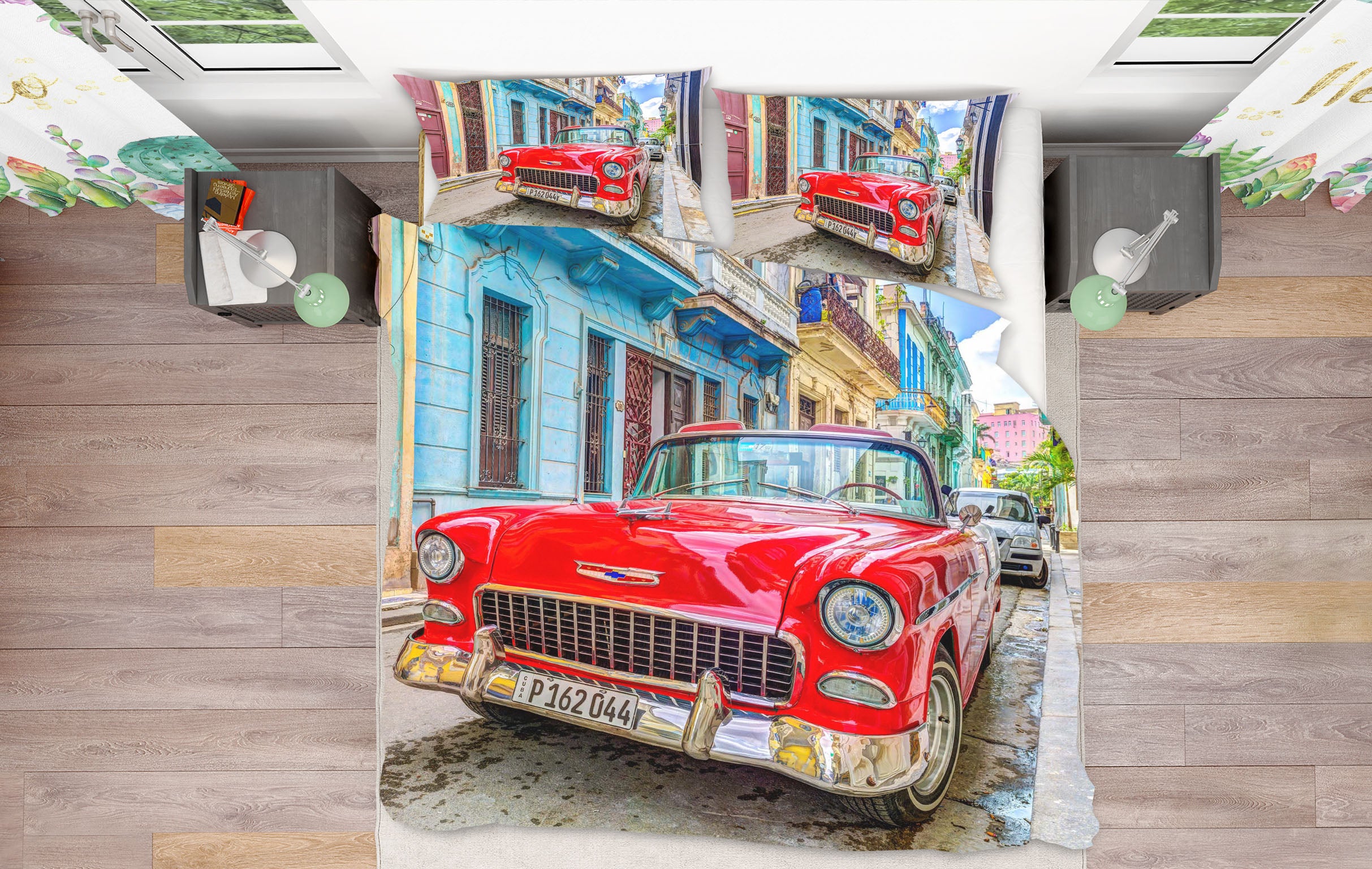 3D Red Truck 2020 Assaf Frank Bedding Bed Pillowcases Quilt