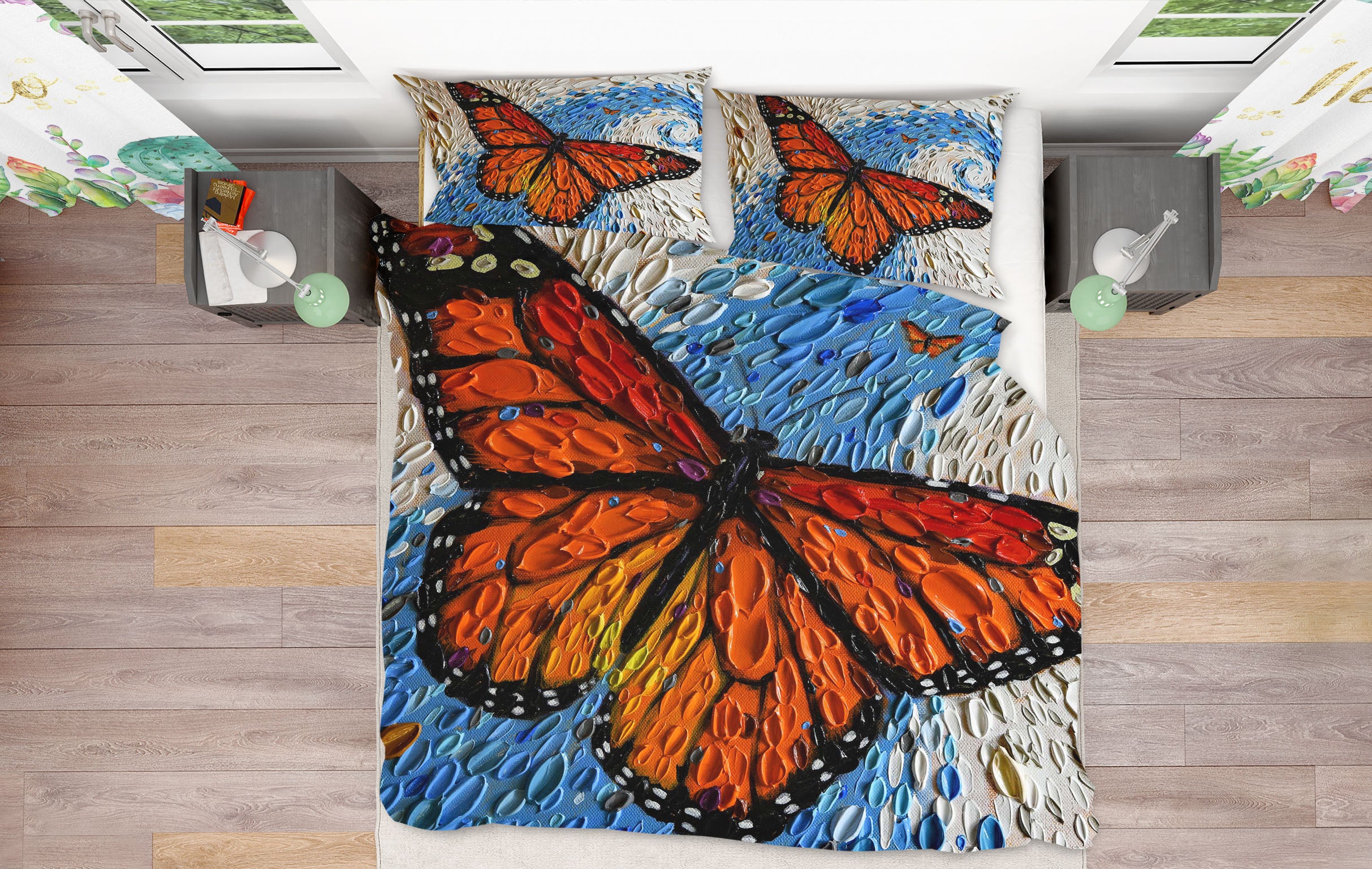 3D Flower Butterfly 2123 Dena Tollefson bedding Bed Pillowcases Quilt