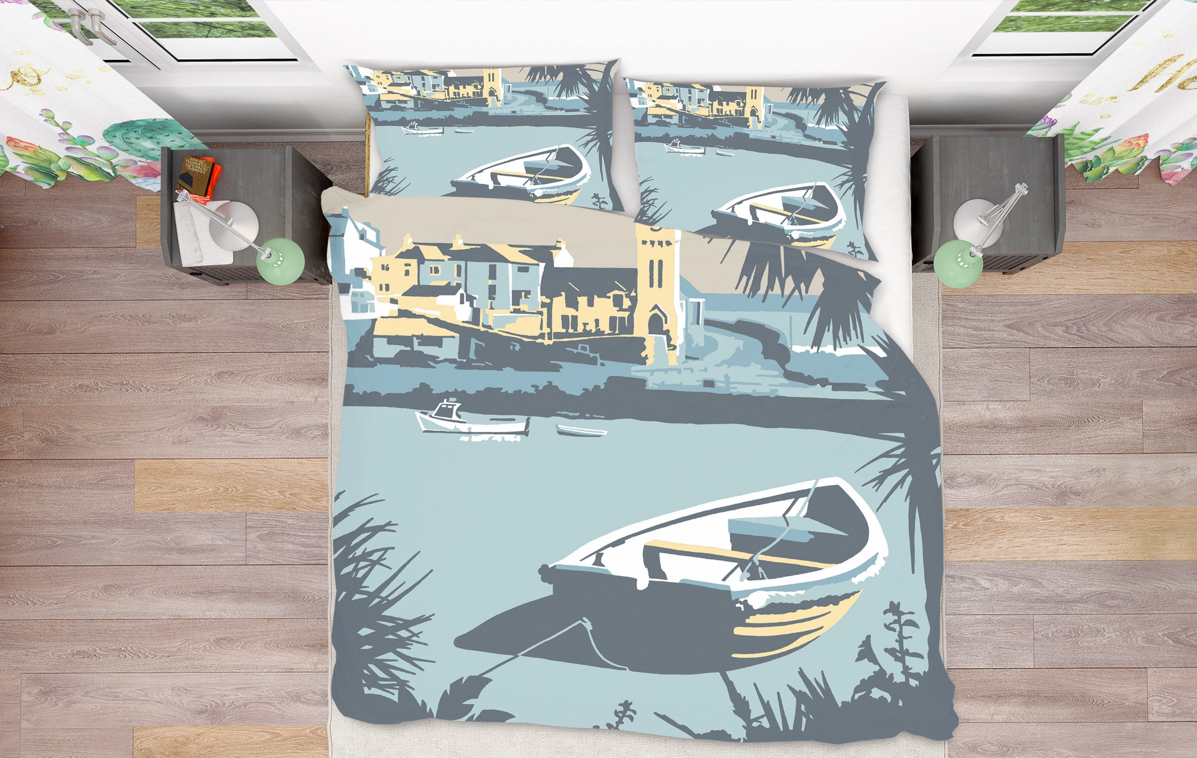 3D Porthleven 2045 Steve Read Bedding Bed Pillowcases Quilt