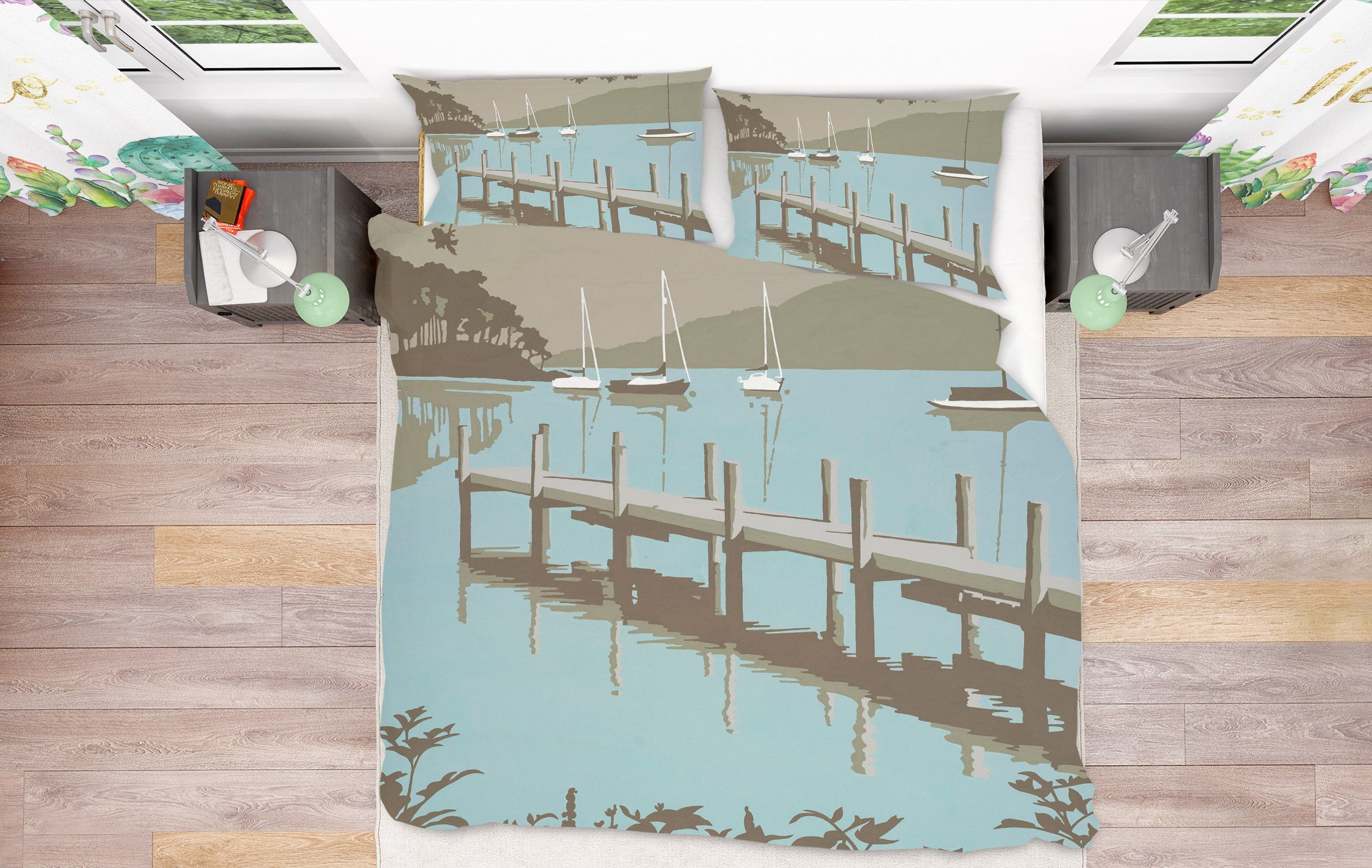 3D Windermere 2077 Steve Read Bedding Bed Pillowcases Quilt