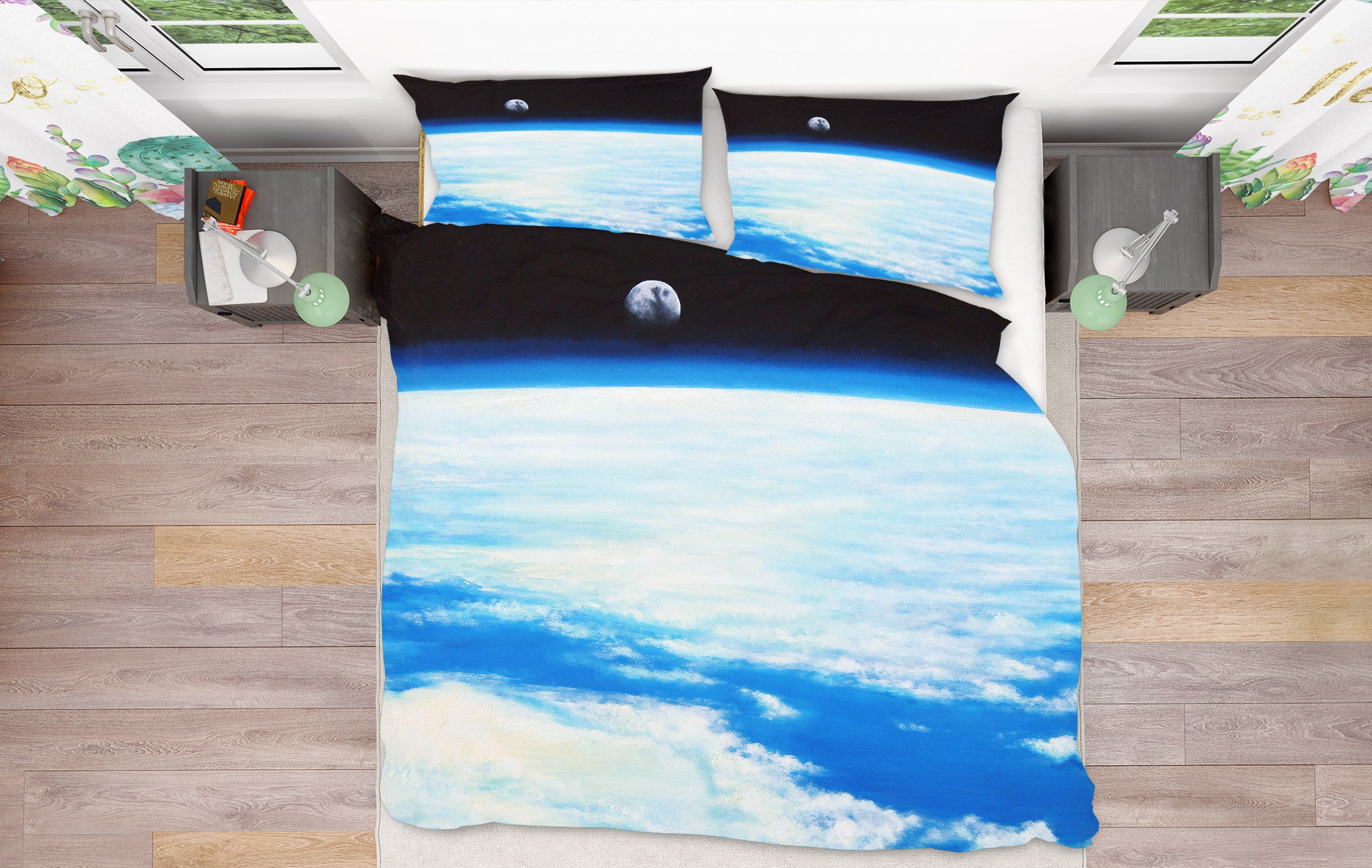 3D Earth Cloud 11054 Matthew Holden Bates Bedding Bed Pillowcases Quilt