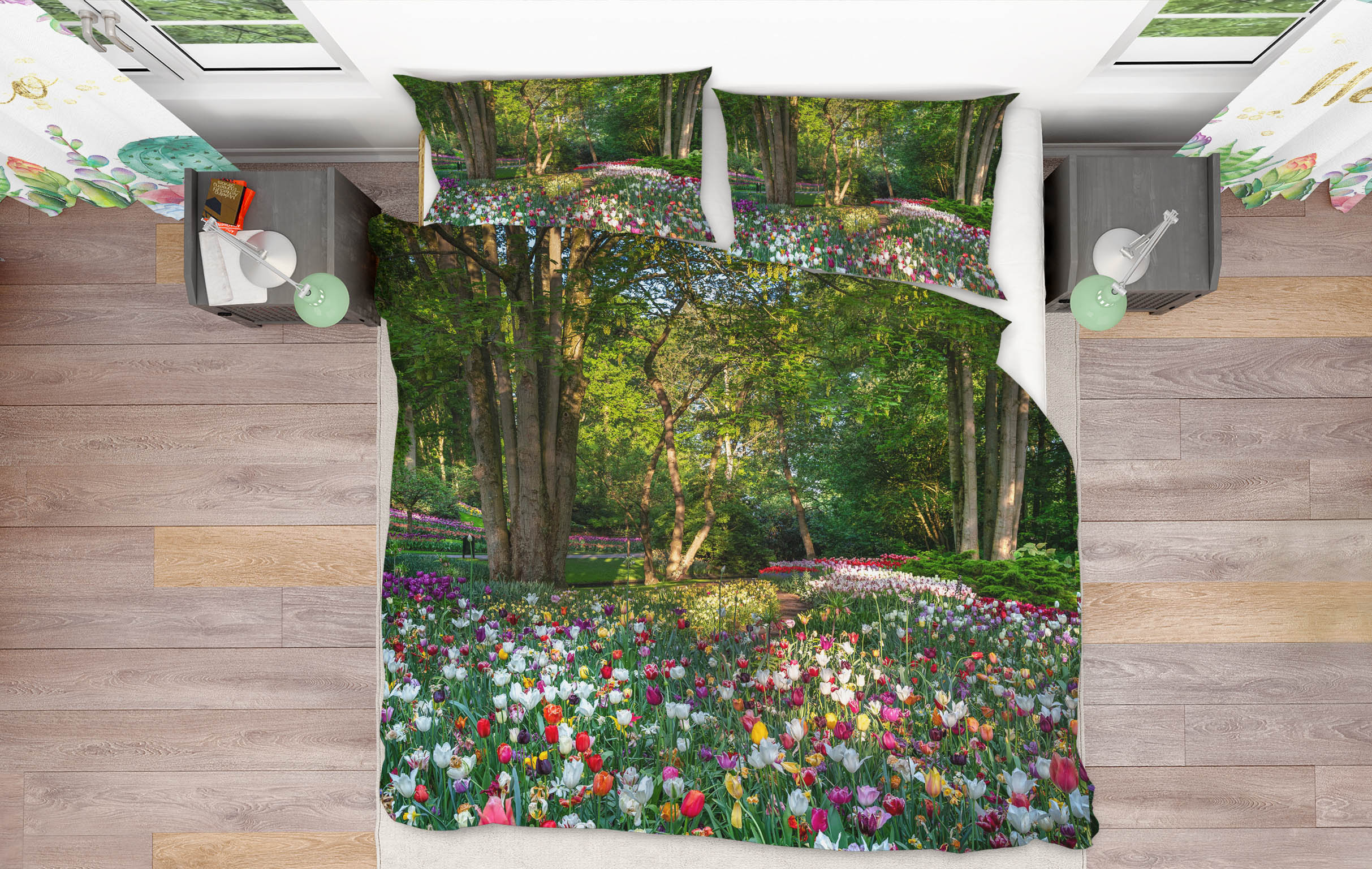 3D Color Flower Field 130 Marco Carmassi Bedding Bed Pillowcases Quilt