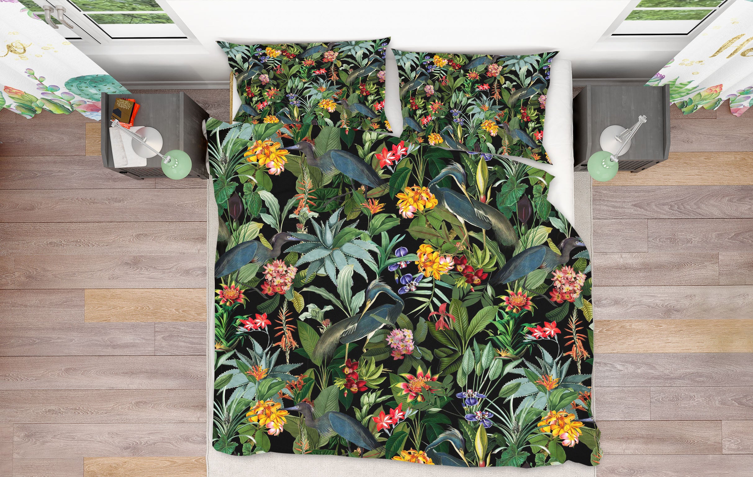 3D Leaves Flower 102 Uta Naumann Bedding Bed Pillowcases Quilt
