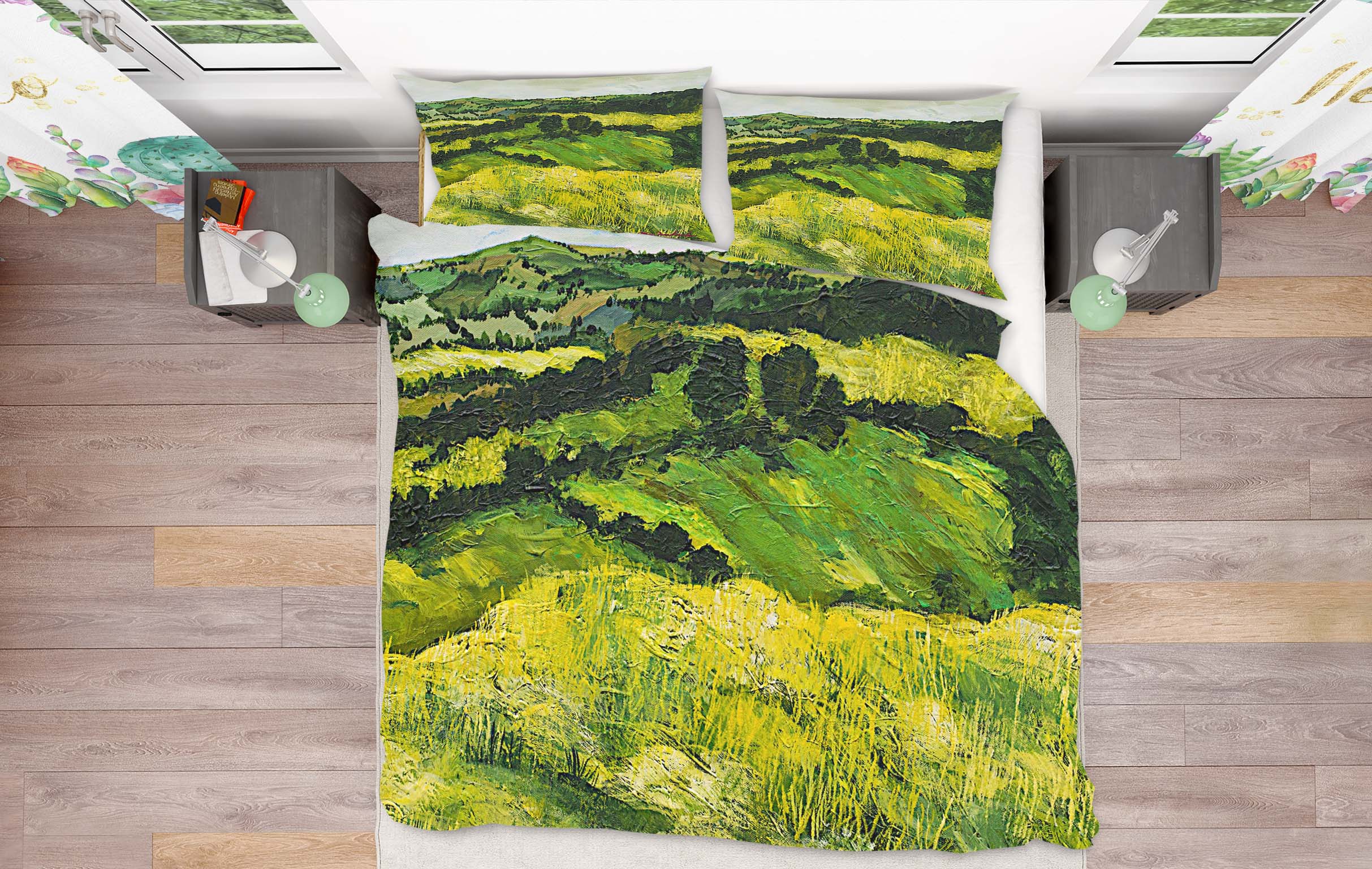 3D Tall Grass Path 1060 Allan P. Friedlander Bedding Bed Pillowcases Quilt