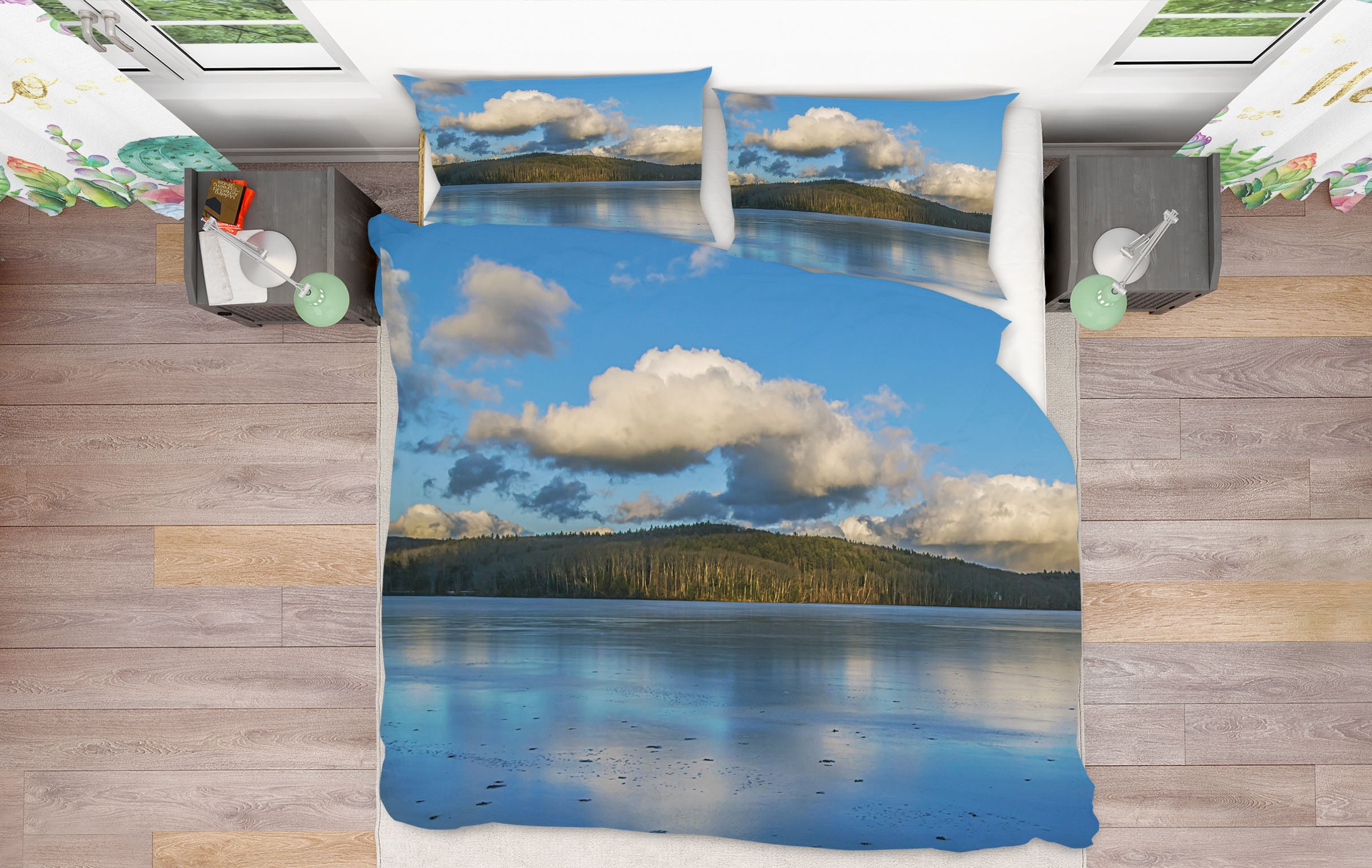 3D Ice Swept Clouds 1001 Jerry LoFaro bedding Bed Pillowcases Quilt