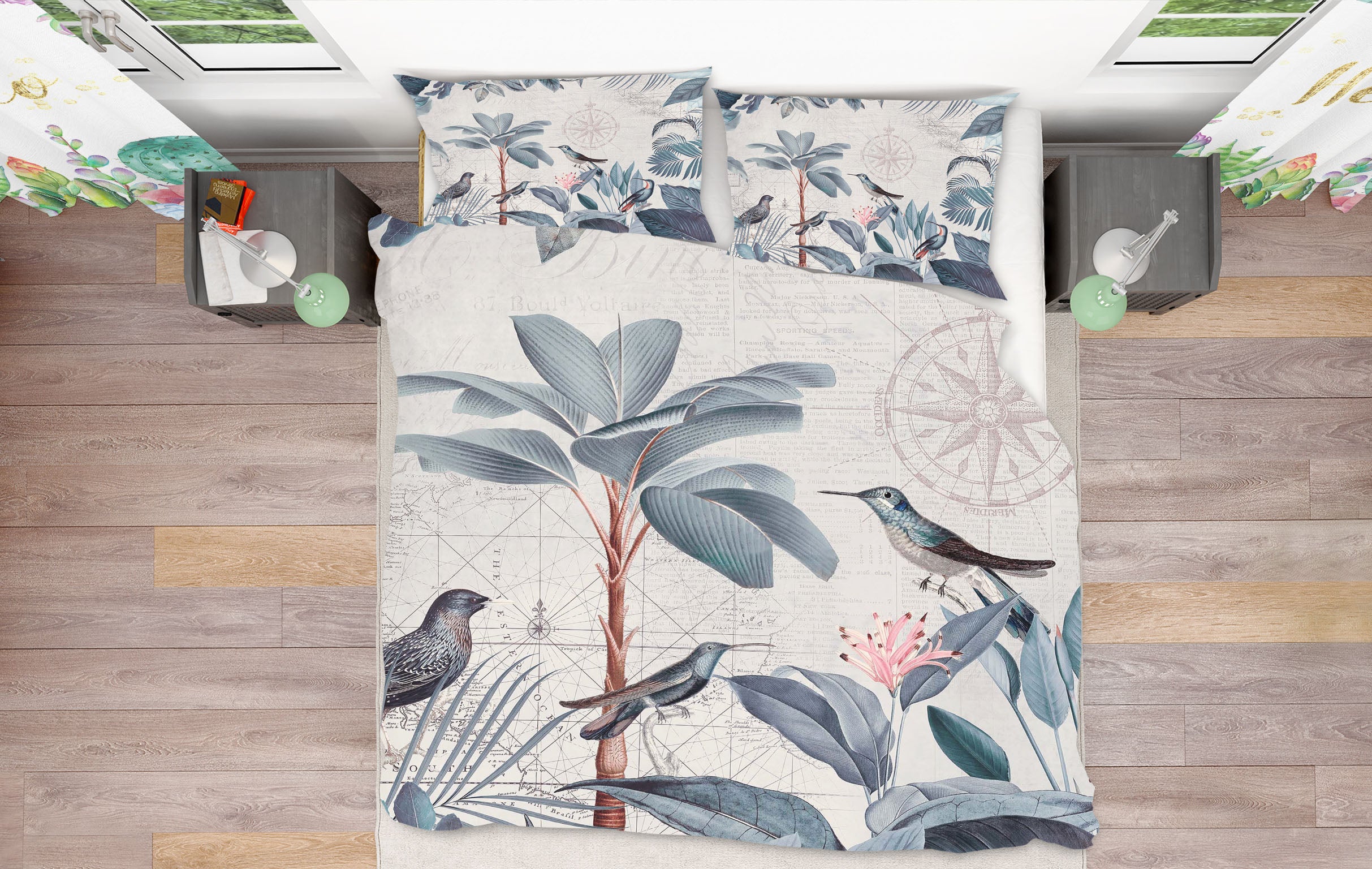 3D Birds Playing 122 Andrea haase Bedding Bed Pillowcases Quilt