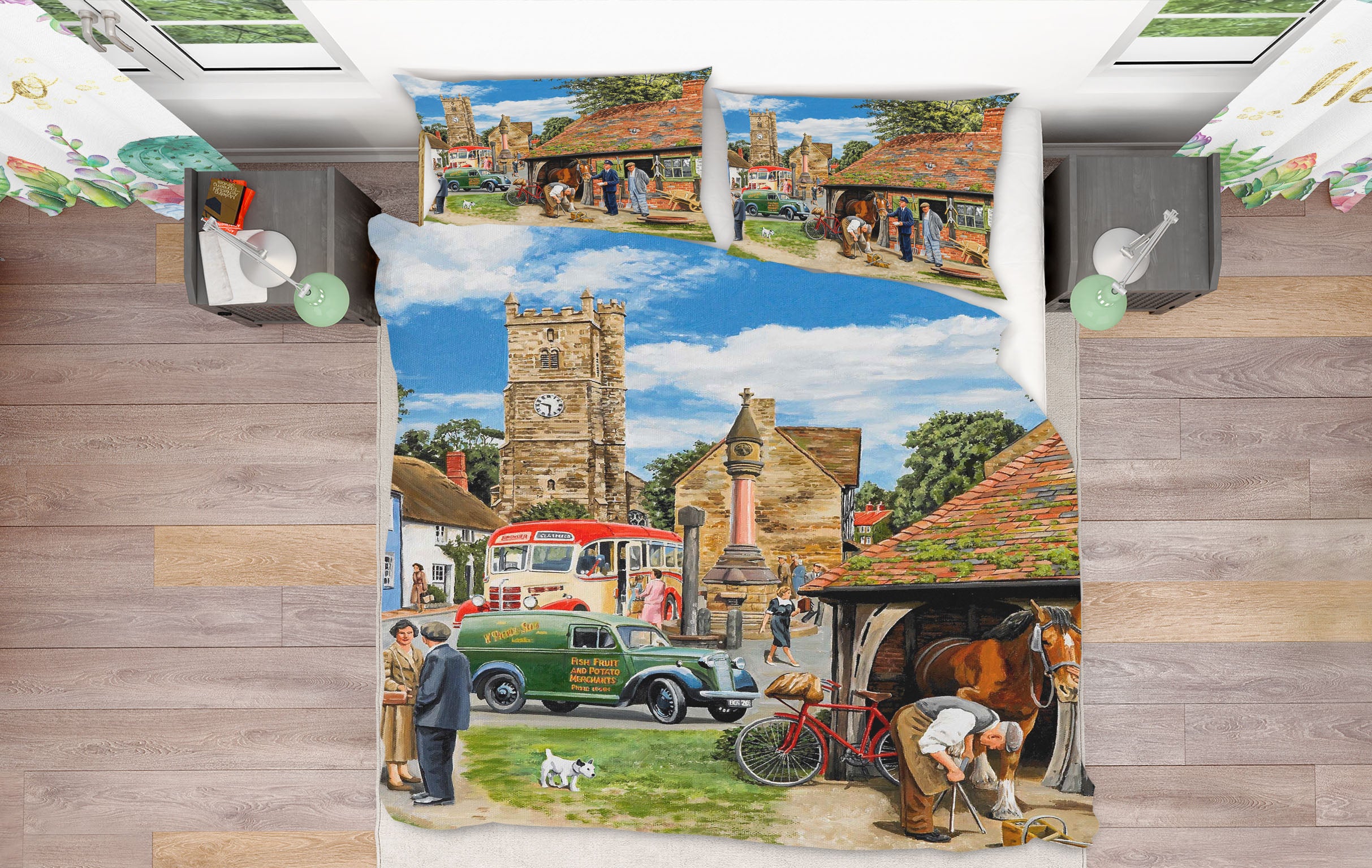 3D Letters For The Blacksmith 2034 Trevor Mitchell bedding Bed Pillowcases Quilt