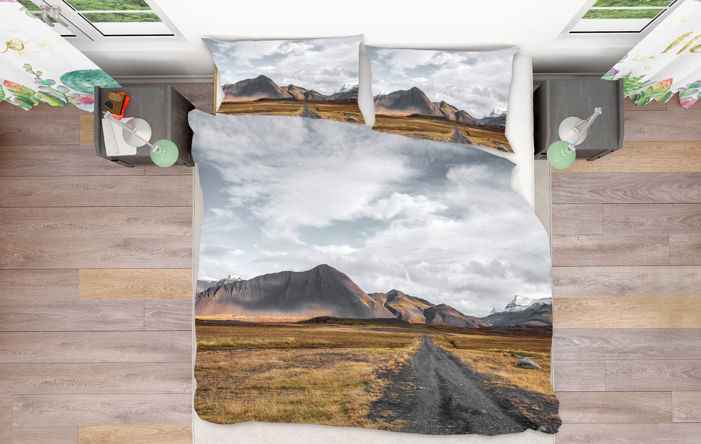 3D Prairie Mountain 077 Marco Carmassi Bedding Bed Pillowcases Quilt