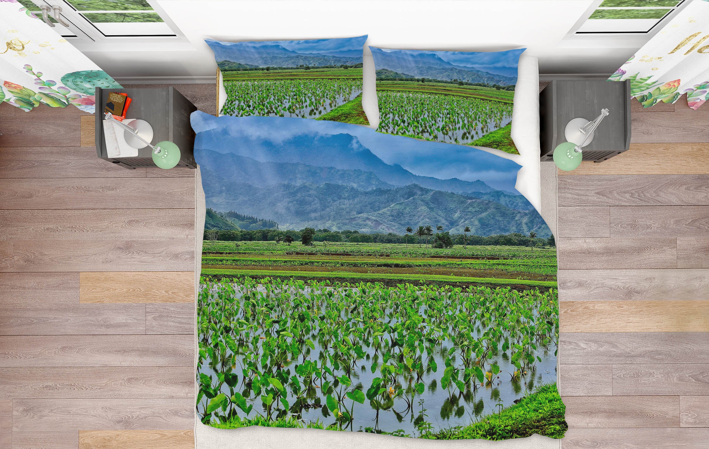 3D Taro Fields 11176 Kathy Barefield Bedding Bed Pillowcases Quilt