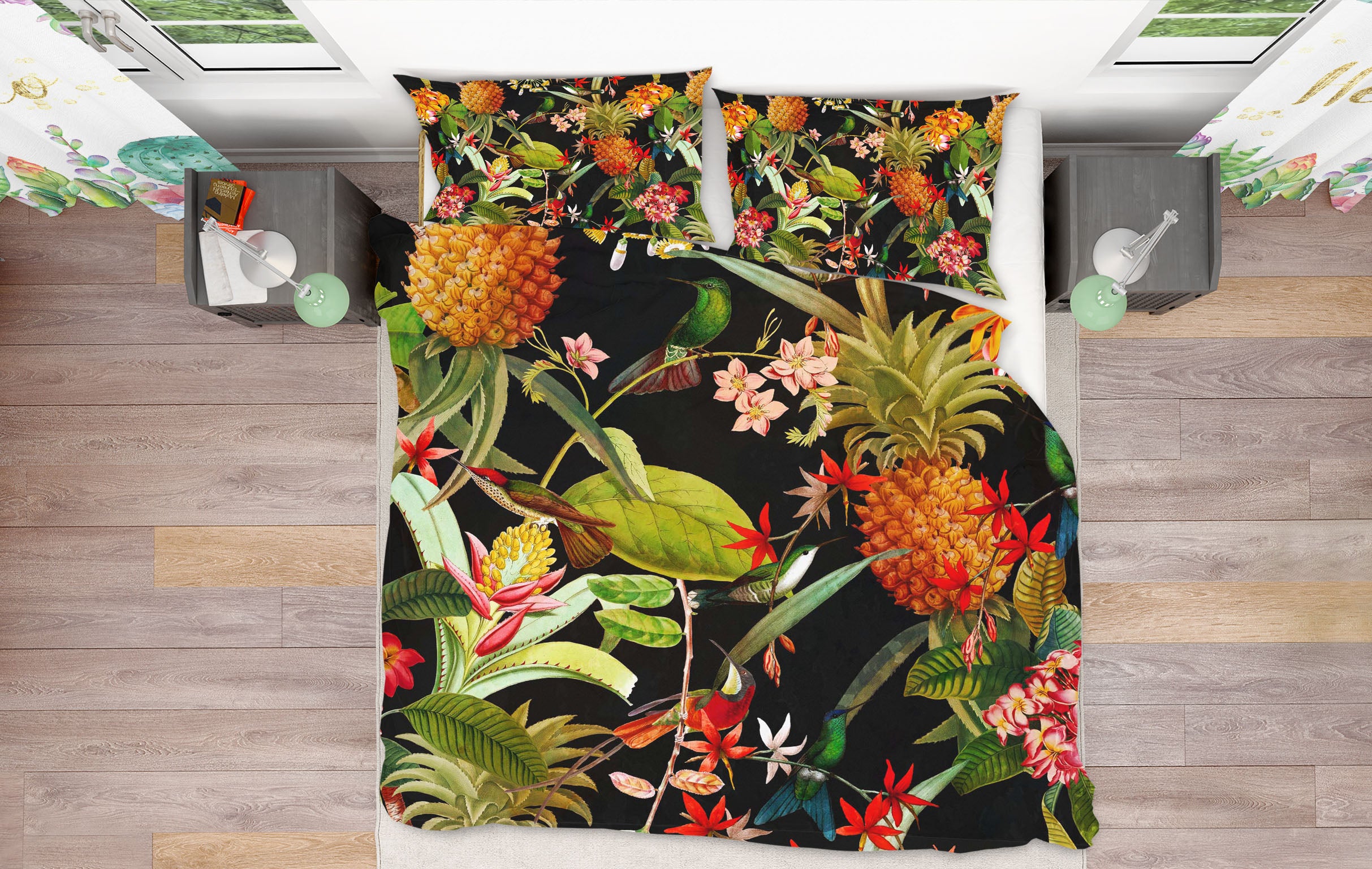 3D Pineapple Flower 161 Uta Naumann Bedding Bed Pillowcases Quilt