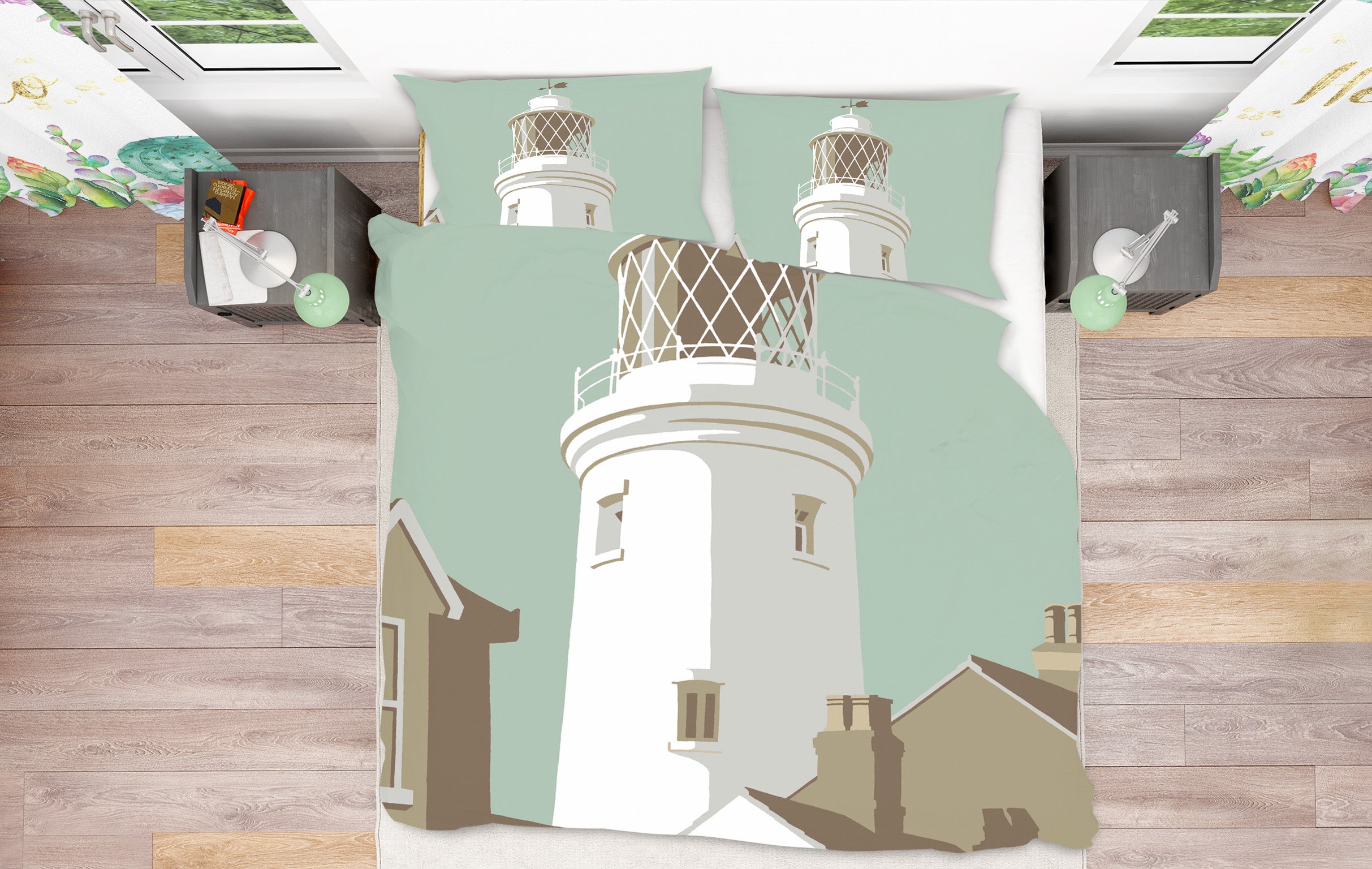 3D Southwold Lighthouse 2063 Steve Read Bedding Bed Pillowcases Quilt