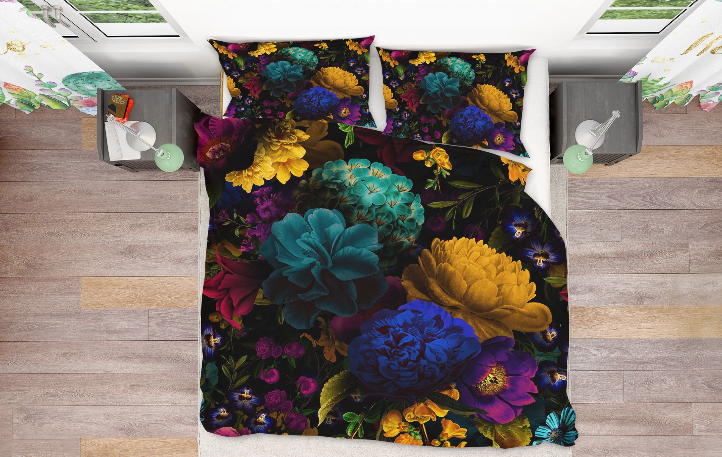 3D Color Flower 106 Uta Naumann Bedding Bed Pillowcases Quilt