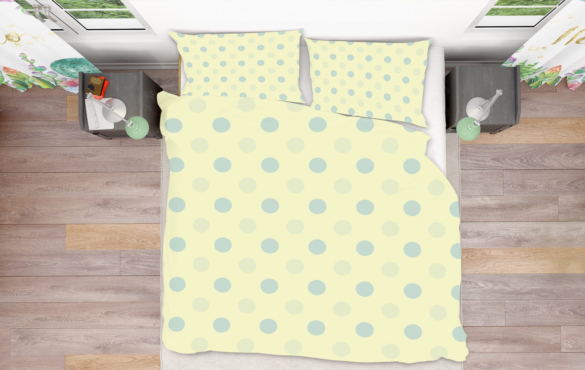 3D Polka Dots 98163 Kasumi Loffler Bedding Bed Pillowcases Quilt