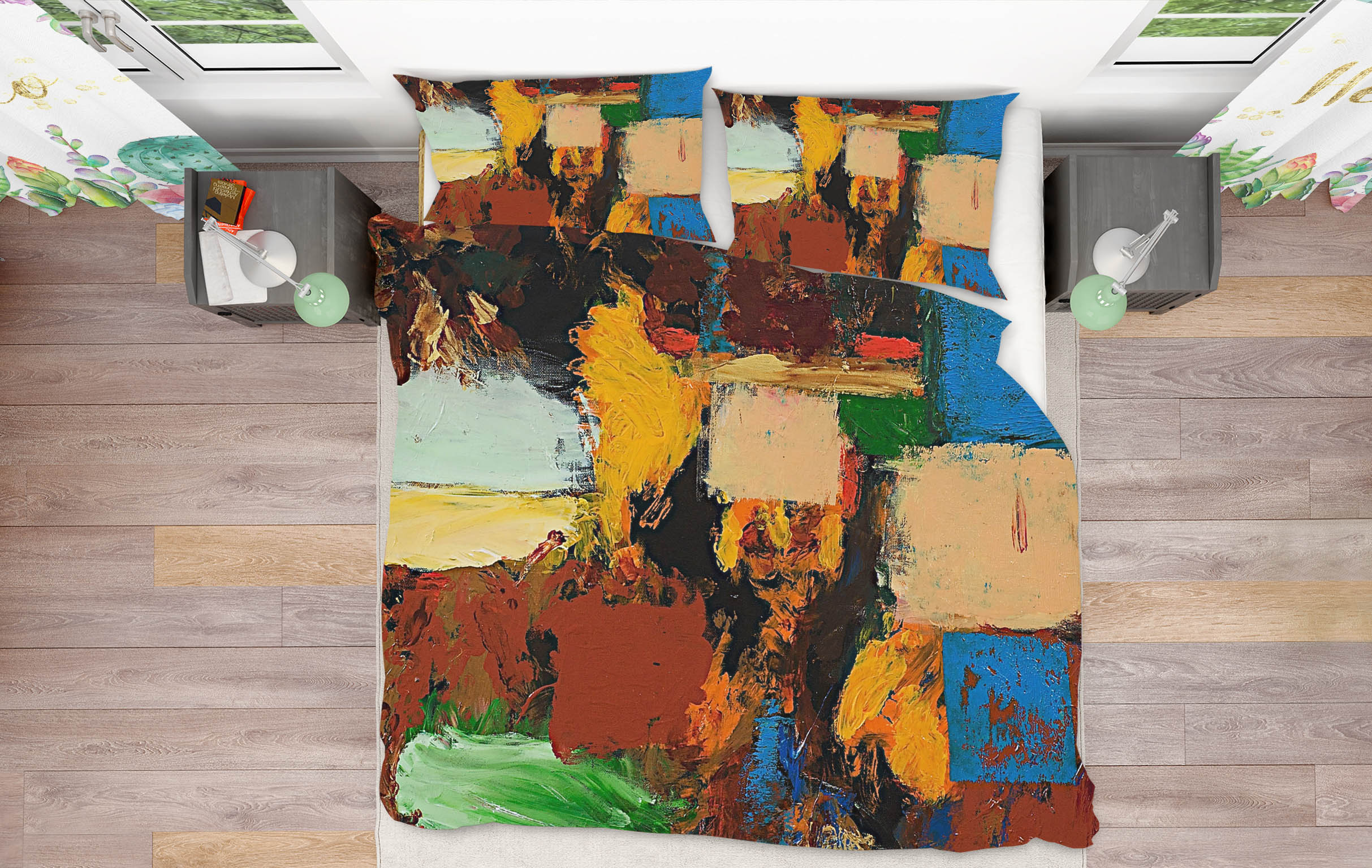 3D Color Oil Painting 106 Allan P. Friedlander Bedding Bed Pillowcases Quilt