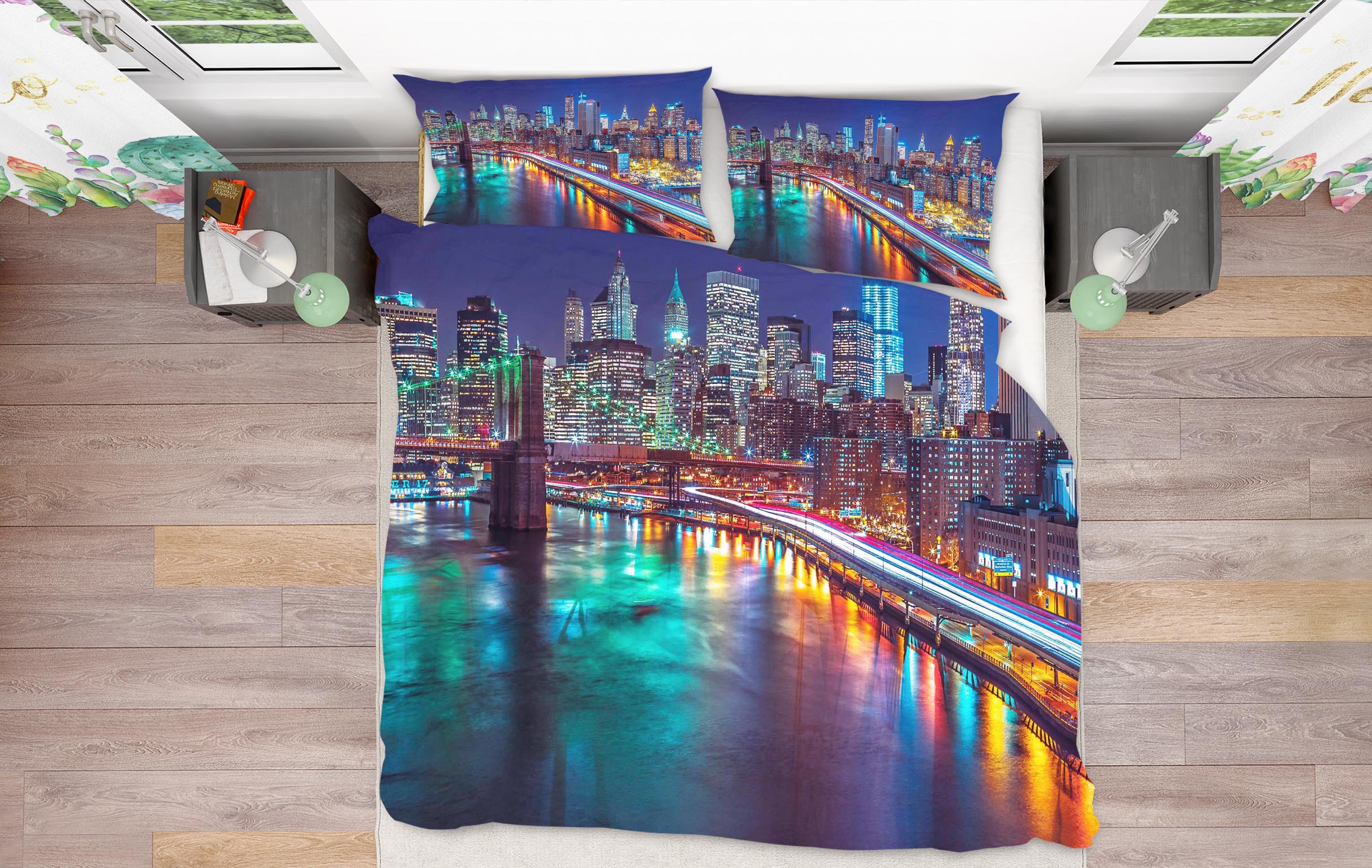 3D Paris Lights 2008 Assaf Frank Bedding Bed Pillowcases Quilt