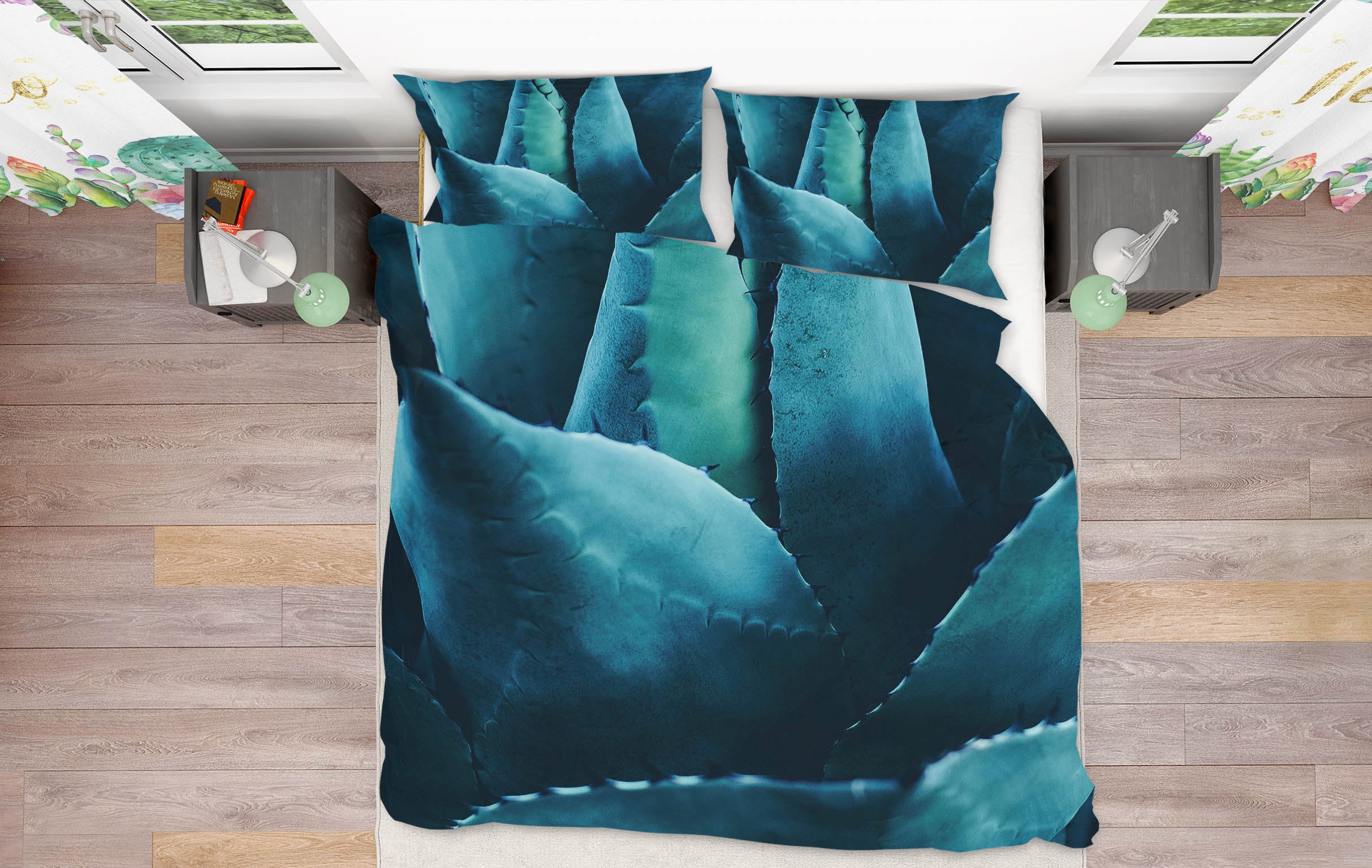 3D Green Aloe 2101 Boris Draschoff Bedding Bed Pillowcases Quilt