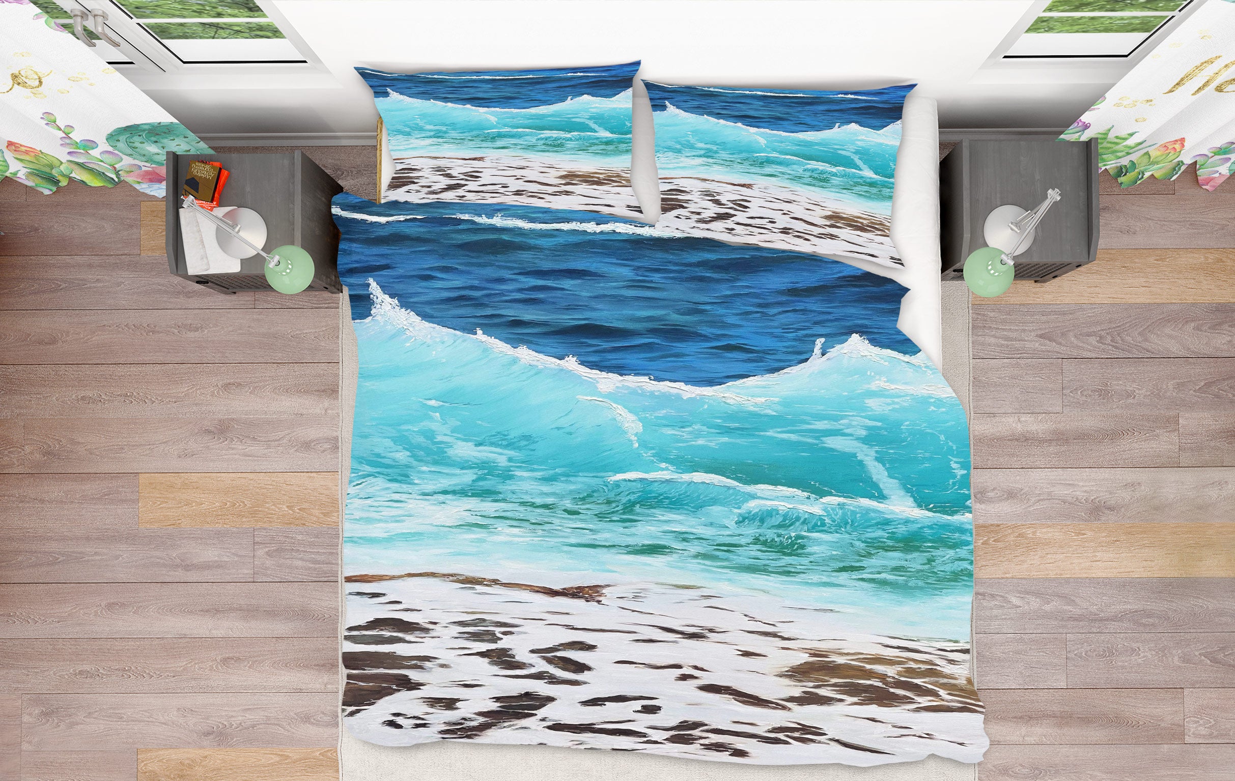 3D Sea Tide 9798 Marina Zotova Bedding Bed Pillowcases Quilt