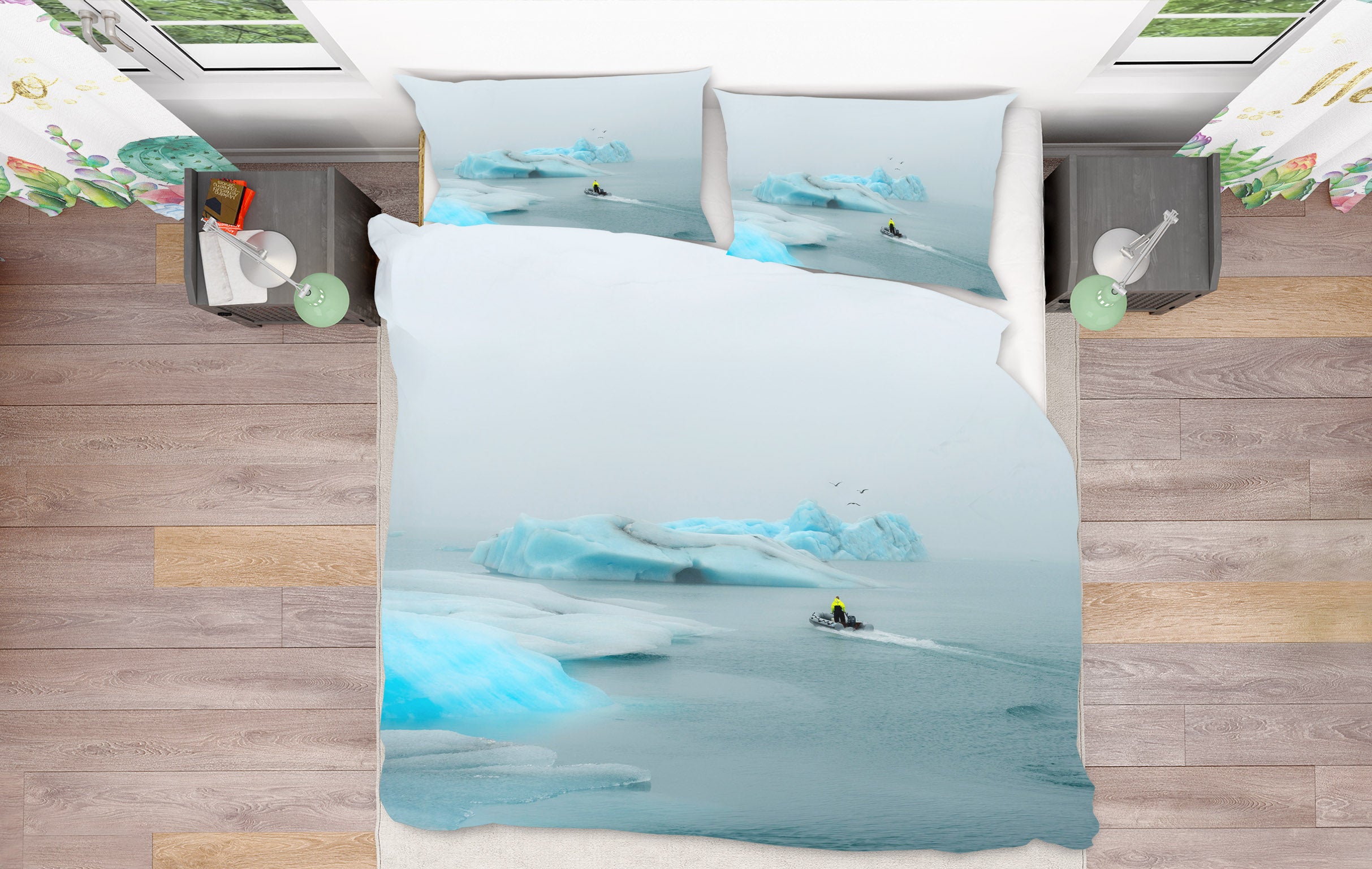 3D Glacier 079 Marco Carmassi Bedding Bed Pillowcases Quilt