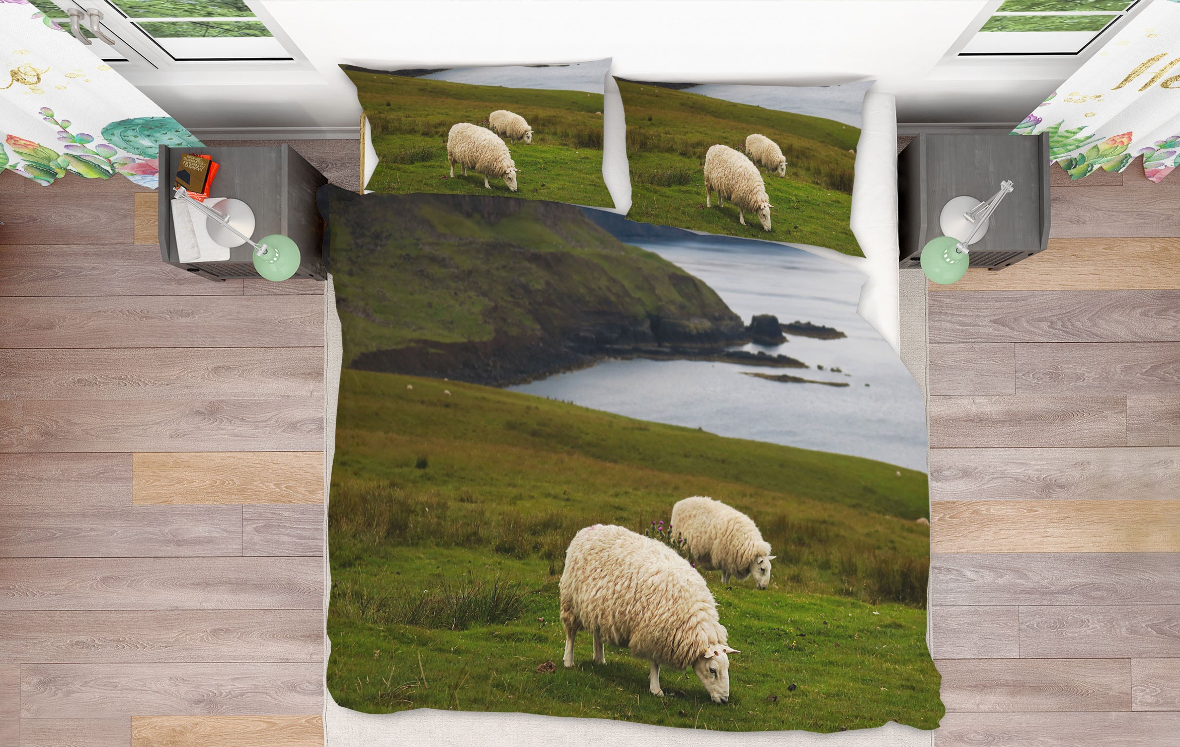3D Scottish Sheep 1021 Jerry LoFaro bedding Bed Pillowcases Quilt