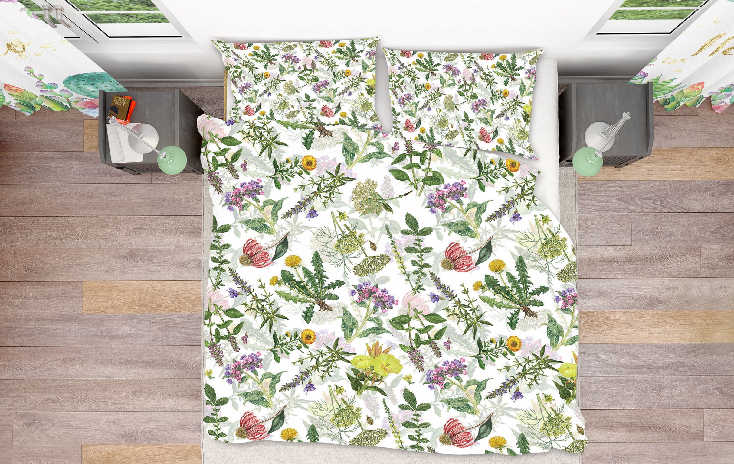 3D Color Chrysanthemum 098 Uta Naumann Bedding Bed Pillowcases Quilt