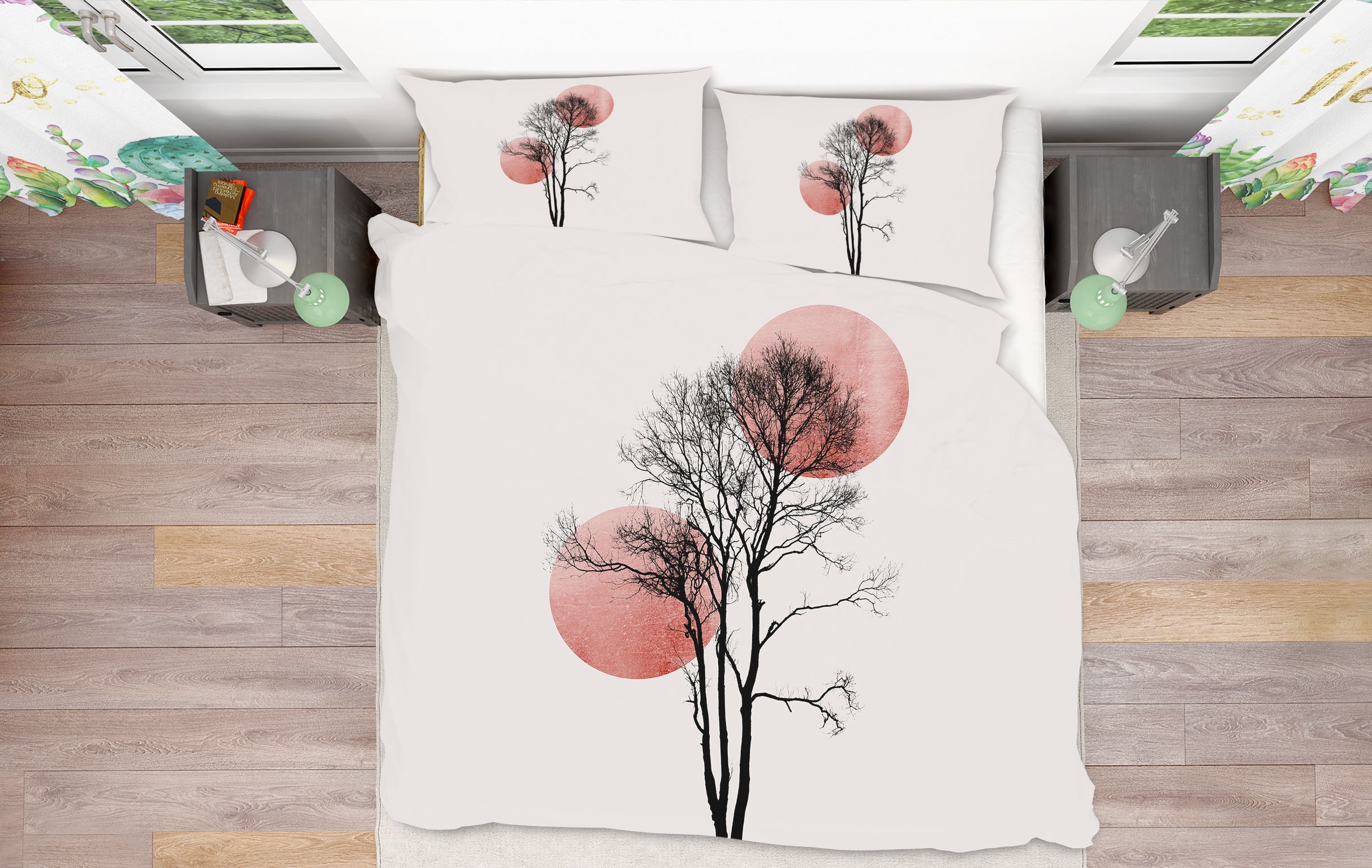 3D Moon Tree Painting 213 Boris Draschoff Bedding Bed Pillowcases Quilt