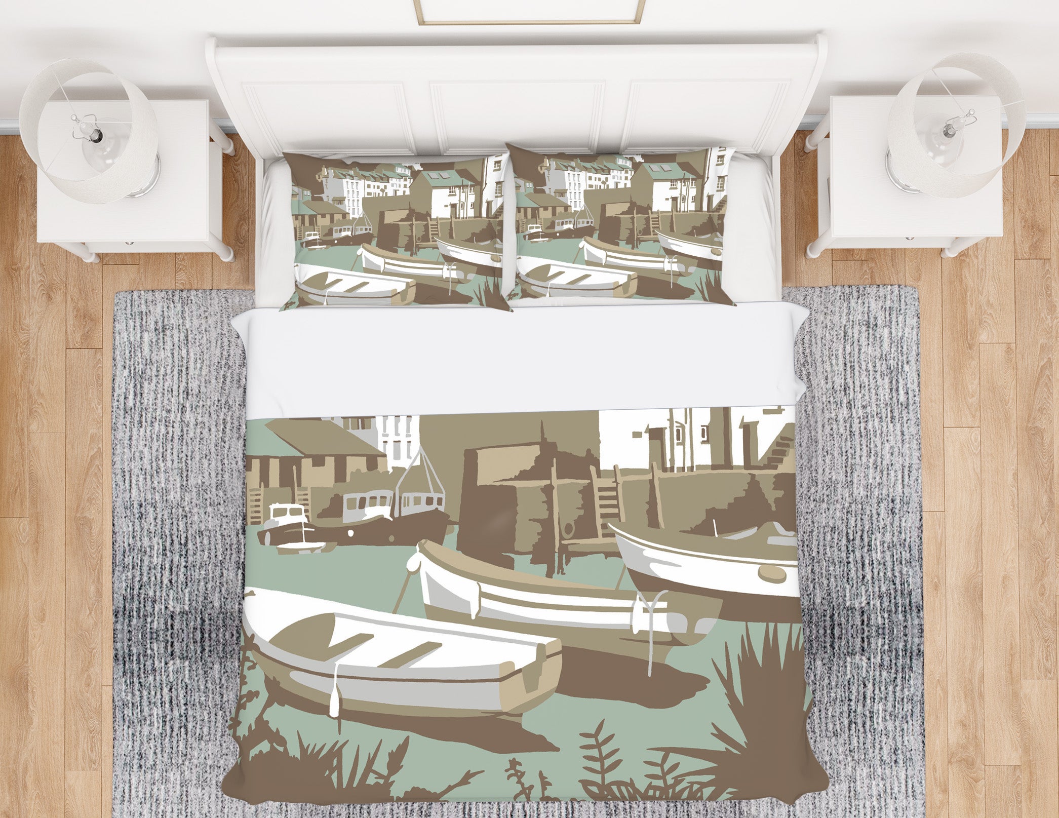 3D Polperro 2039 Steve Read Bedding Bed Pillowcases Quilt