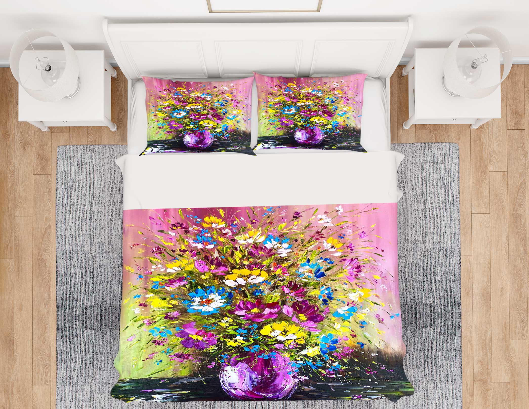 3D Petal Bouquet 471 Skromova Marina Bedding Bed Pillowcases Quilt