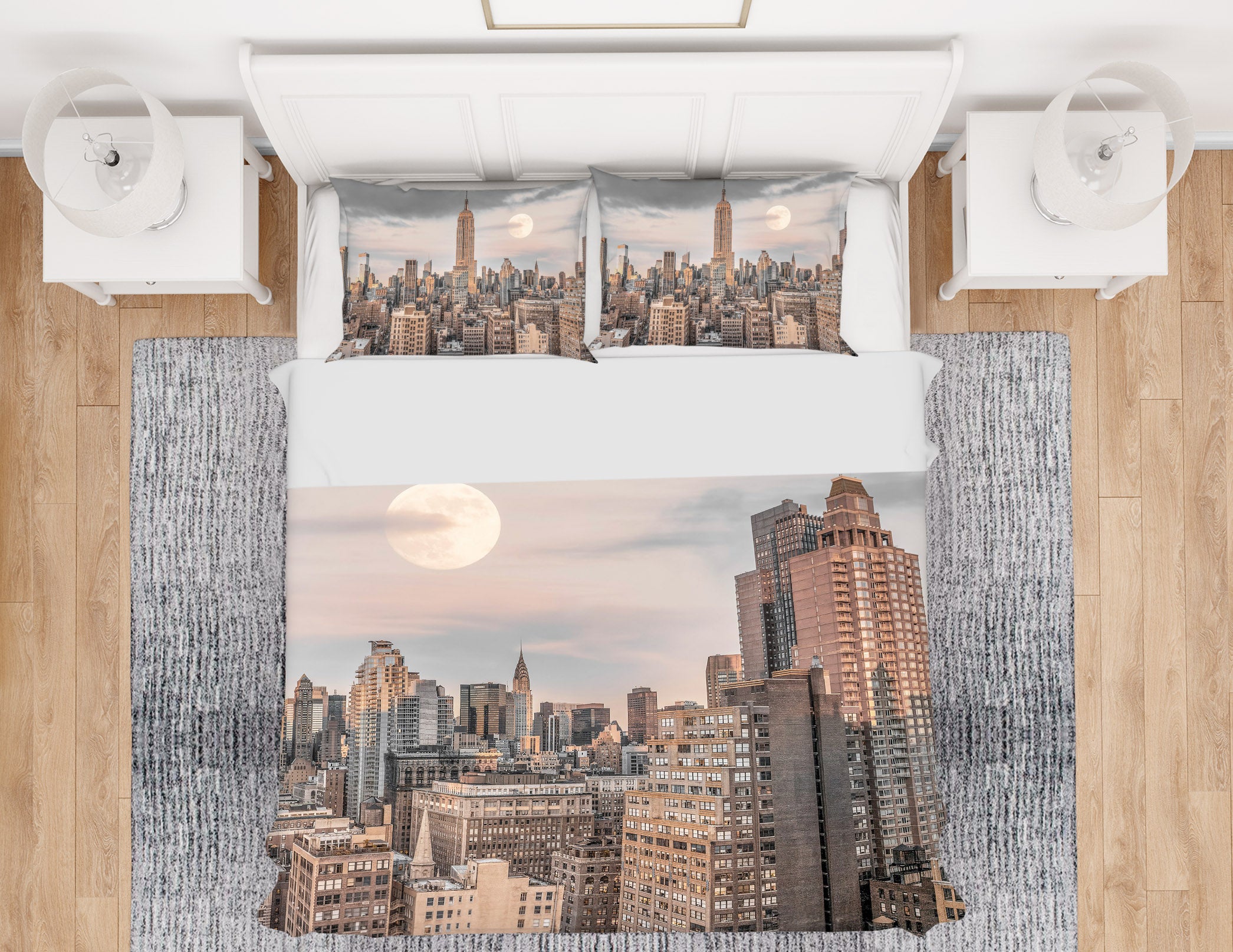 3D Moon City 7223 Assaf Frank Bedding Bed Pillowcases Quilt Cover Duvet Cover