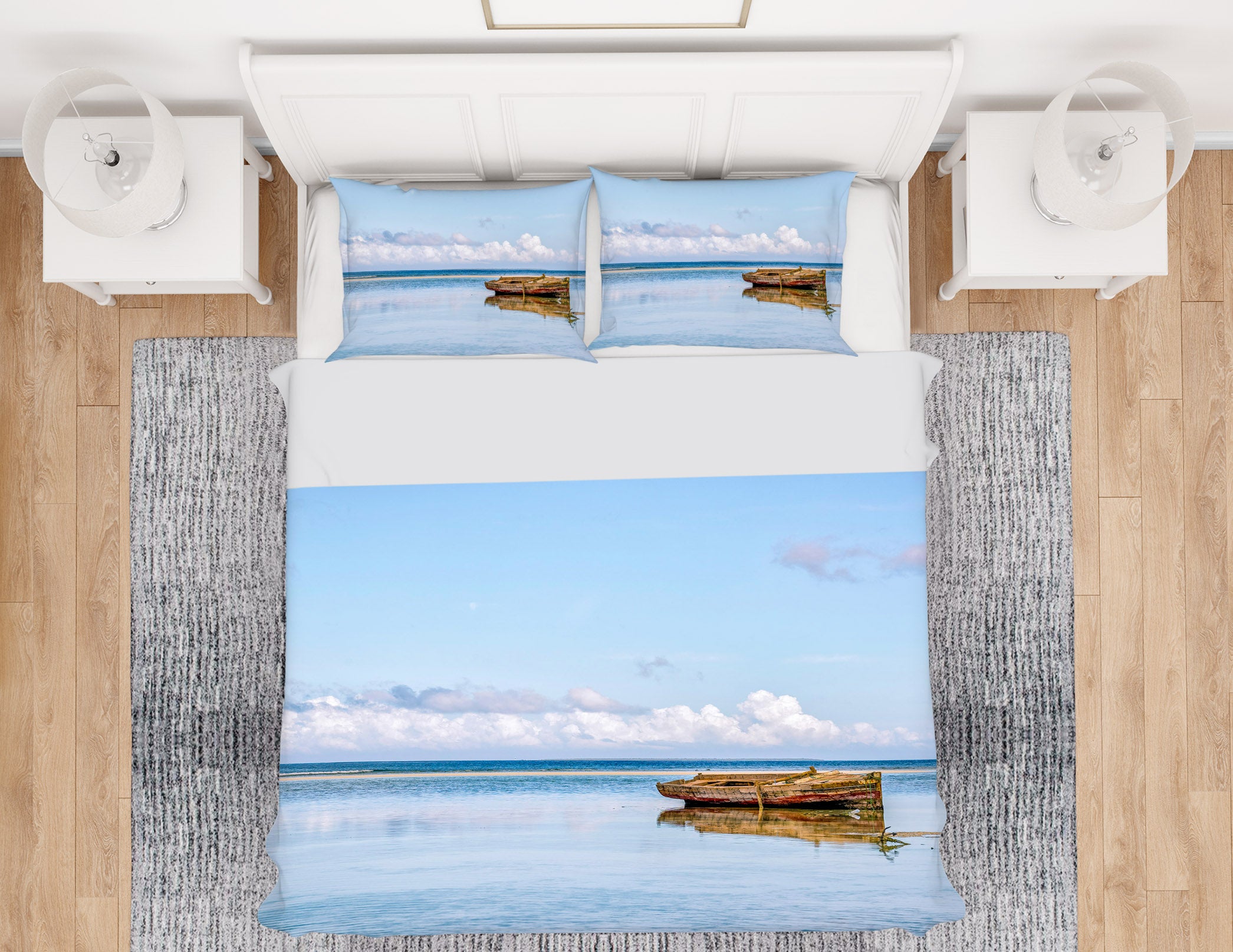 3D African Boat 060 Marco Carmassi Bedding Bed Pillowcases Quilt