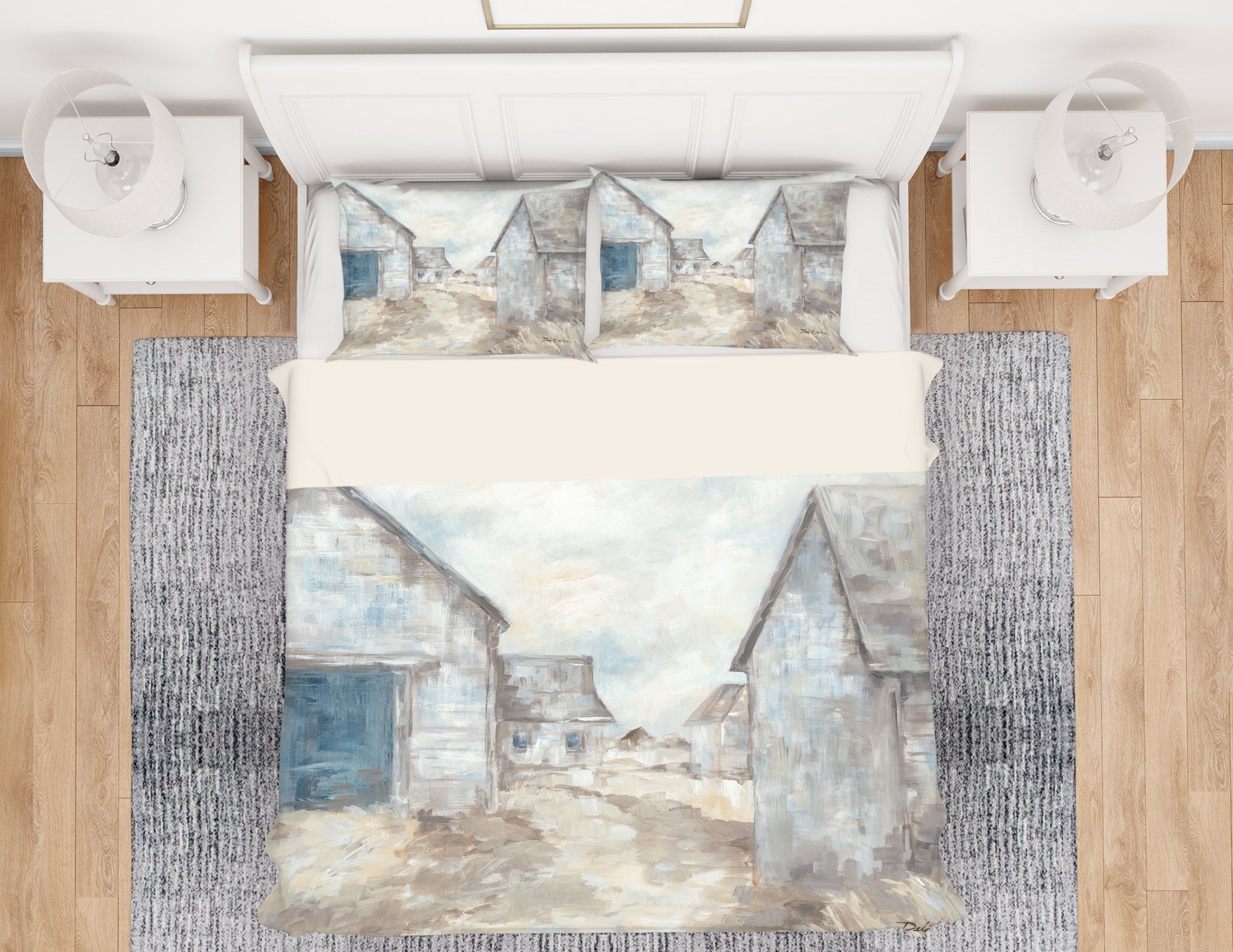 3D Village House 2071 Debi Coules Bedding Bed Pillowcases Quilt
