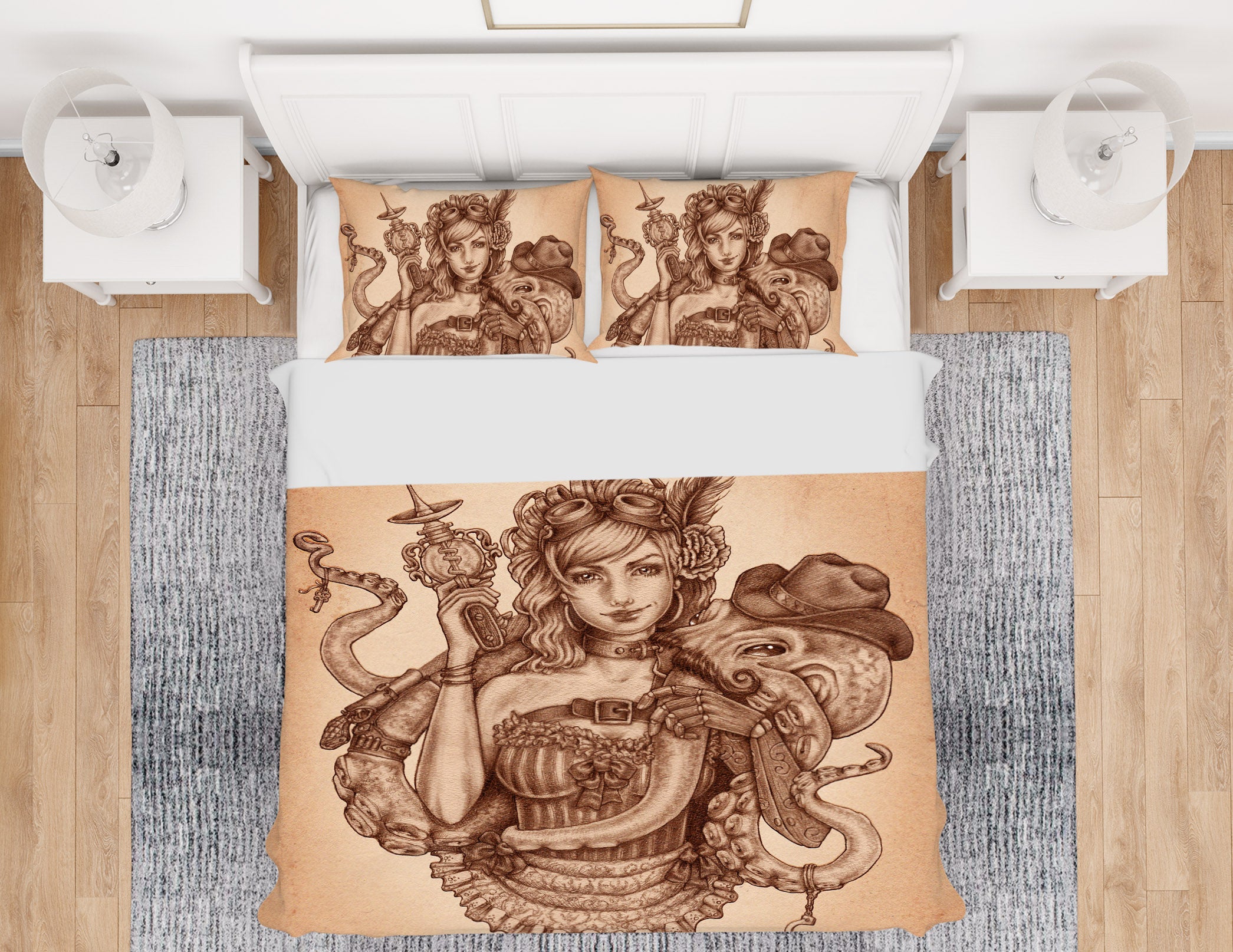 3D Octopus Woman 8858 Brigid Ashwood Bedding Bed Pillowcases Quilt Cover Duvet Cover