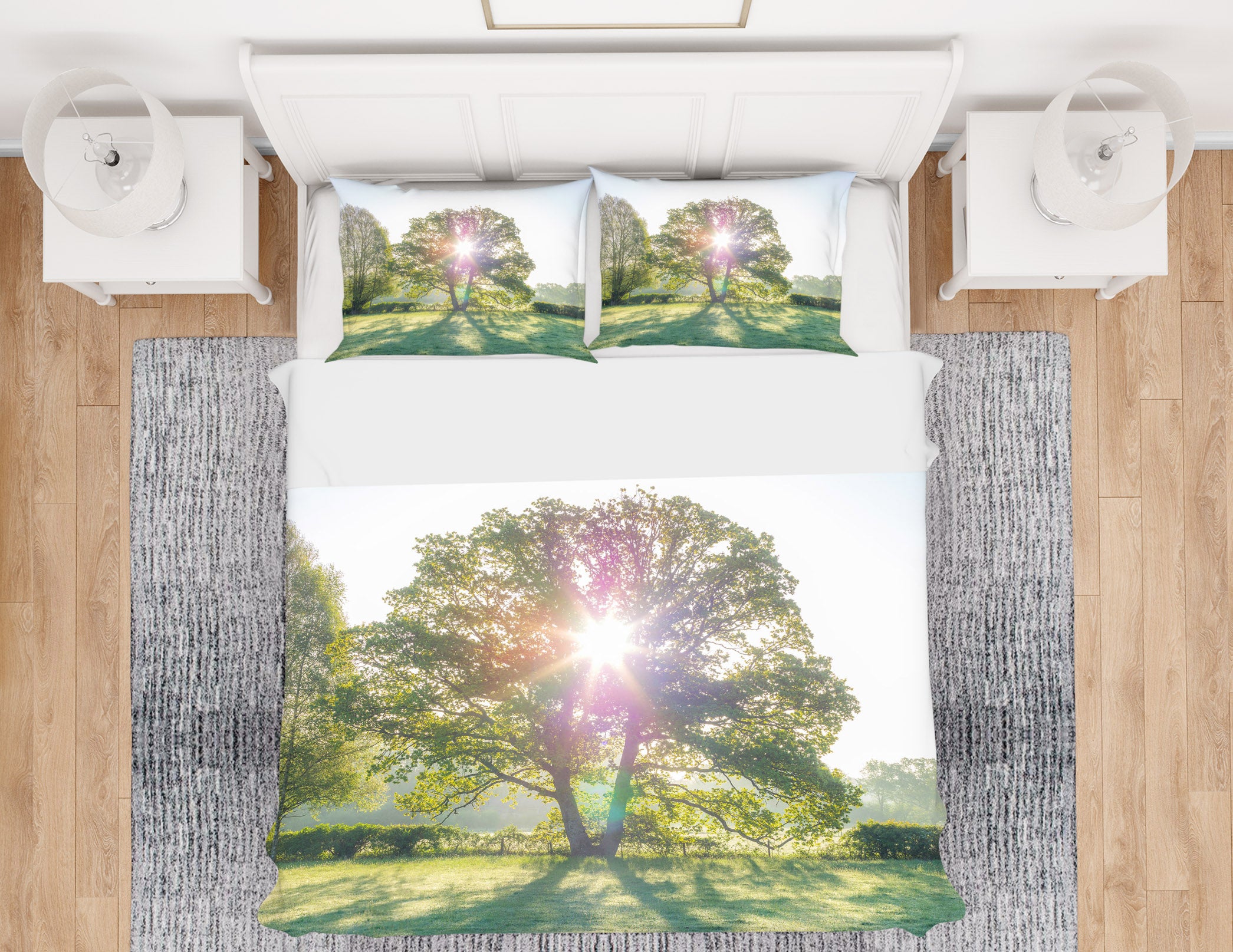3D Sunshine Lawn Tree 8648 Assaf Frank Bedding Bed Pillowcases Quilt