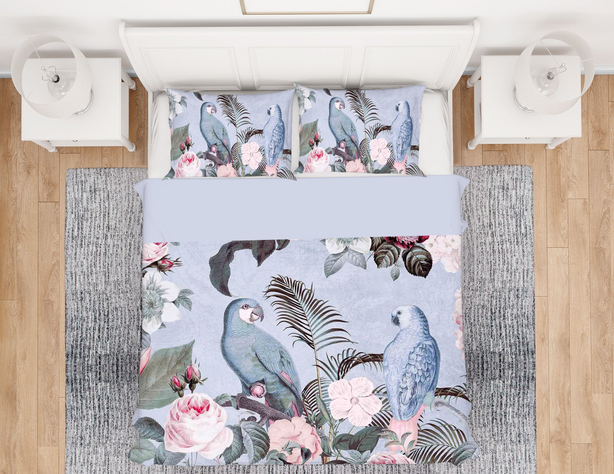 3D Bird Family 2128 Andrea haase Bedding Bed Pillowcases Quilt Quiet Covers AJ Creativity Home 