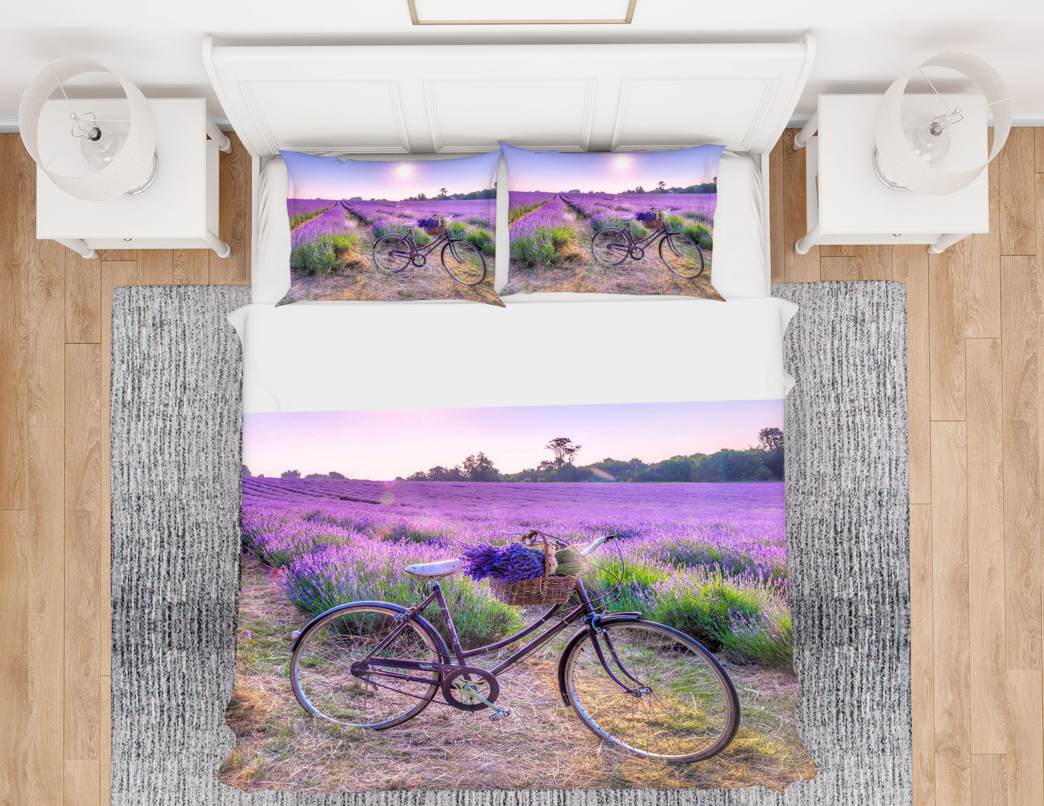 3D Lavender Bike 85191 Assaf Frank Bedding Bed Pillowcases Quilt