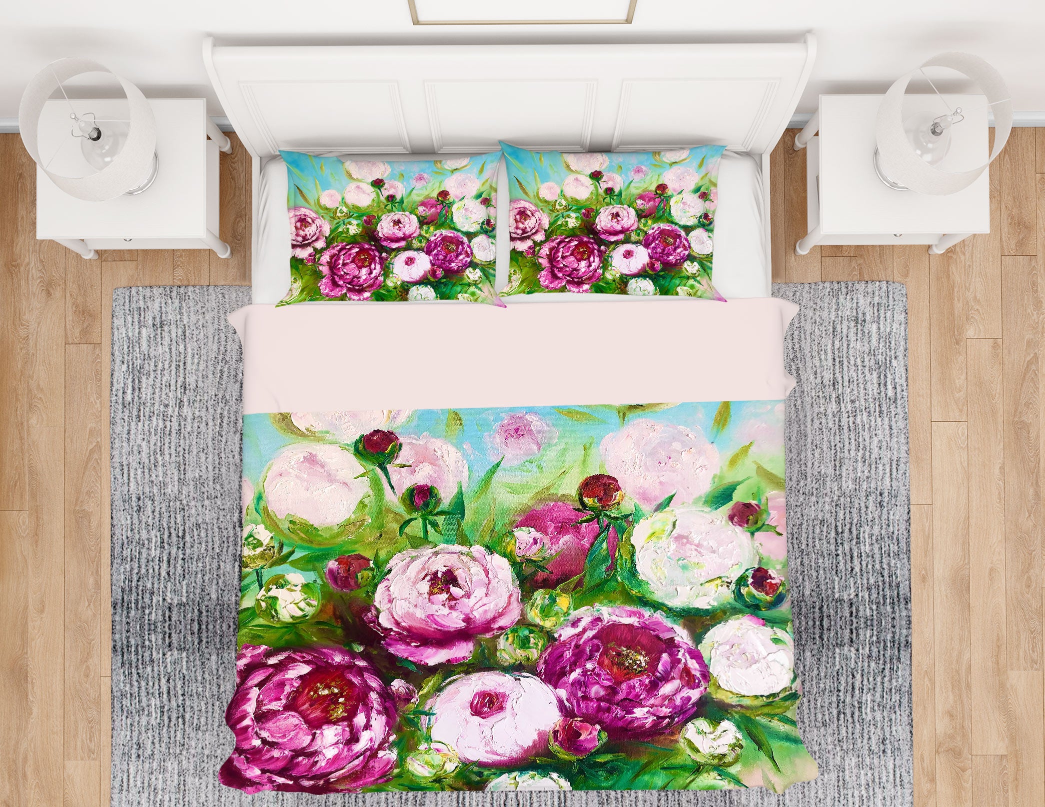 3D Pink Bouquet 433 Skromova Marina Bedding Bed Pillowcases Quilt
