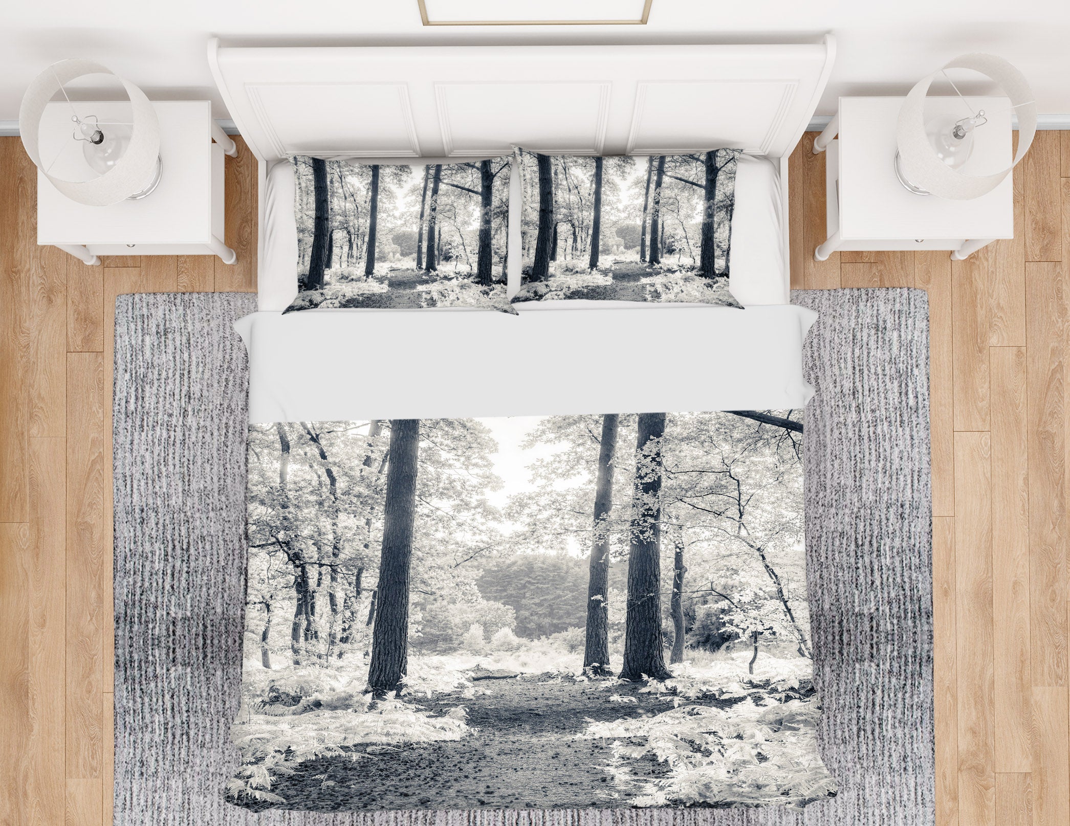 3D White Leaf 7198 Assaf Frank Bedding Bed Pillowcases Quilt Cover Duvet Cover