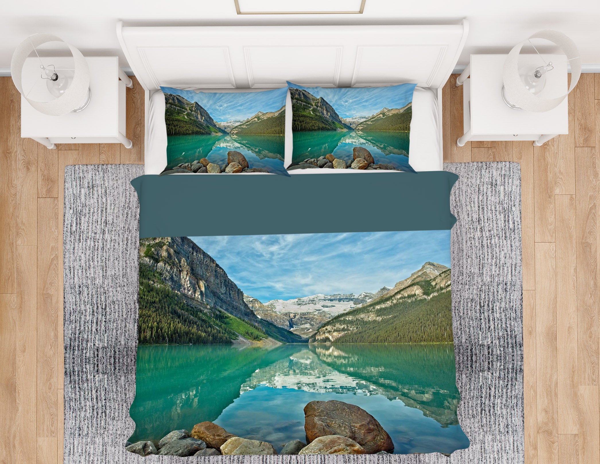 3D Lake Louise 2115 Kathy Barefield Bedding Bed Pillowcases Quilt