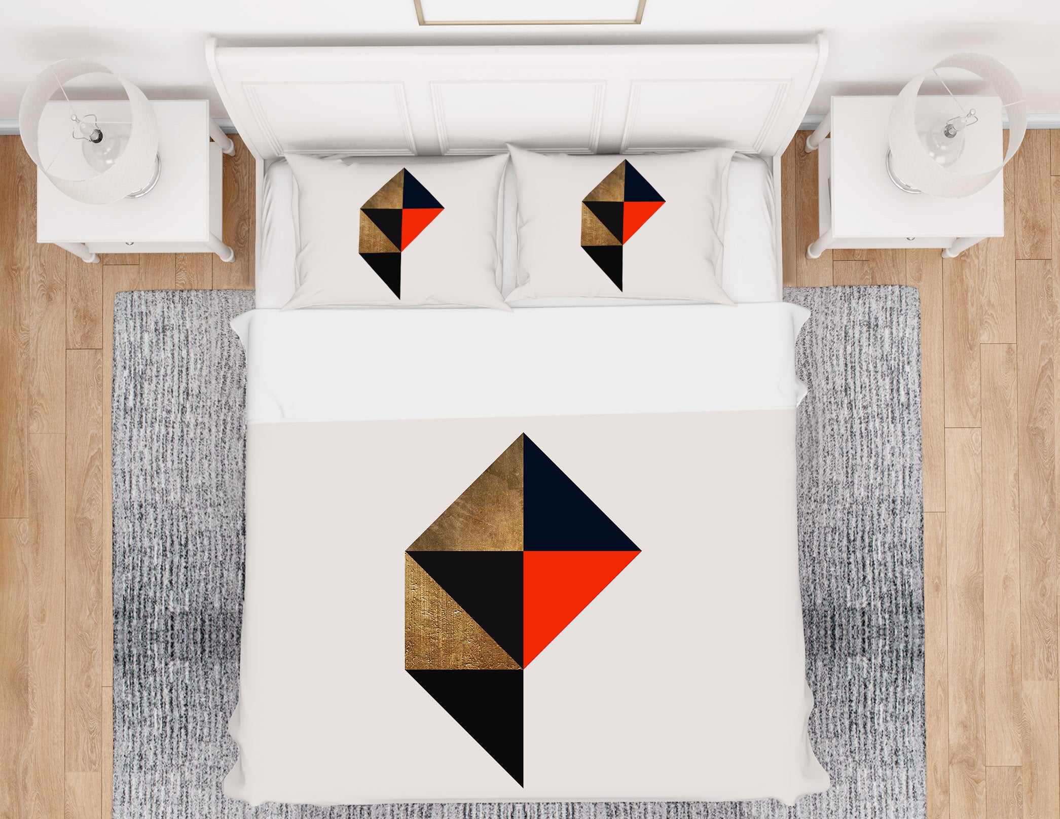 3D Triangle Stitching 230 Boris Draschoff Bedding Bed Pillowcases Quilt