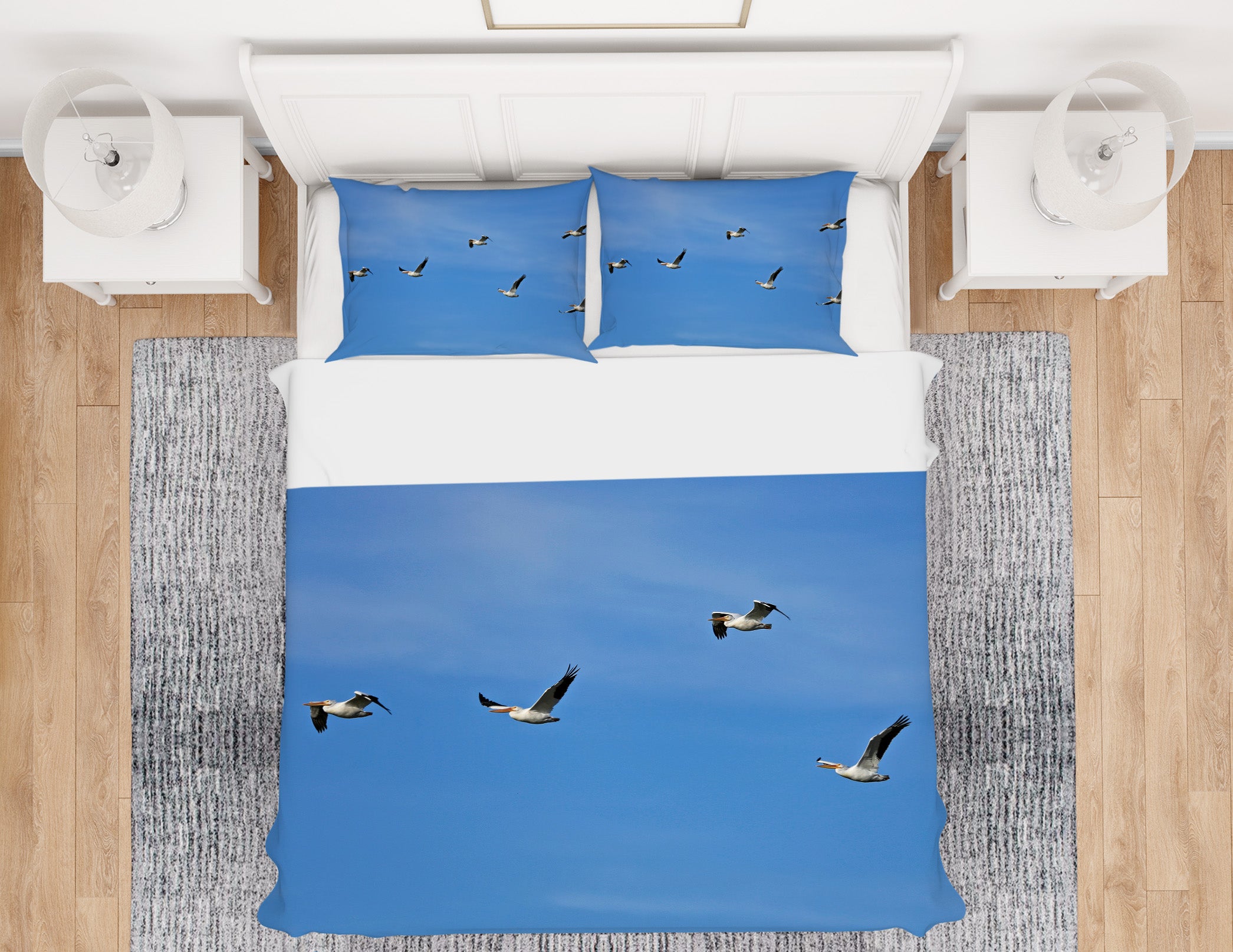 3D Seagull 11180 Kathy Barefield Bedding Bed Pillowcases Quilt