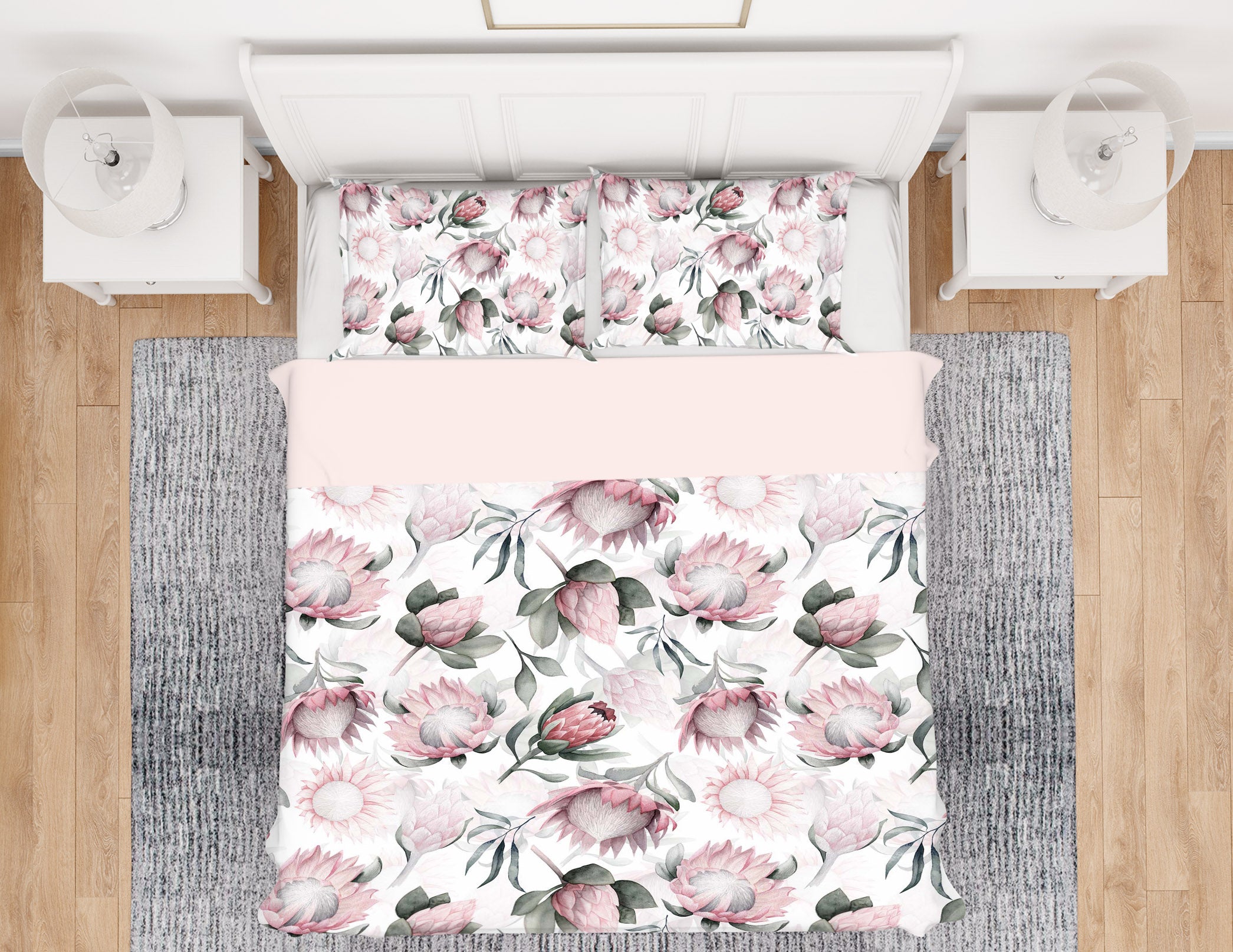 3D Pink Chrysanthemum 078 Uta Naumann Bedding Bed Pillowcases Quilt
