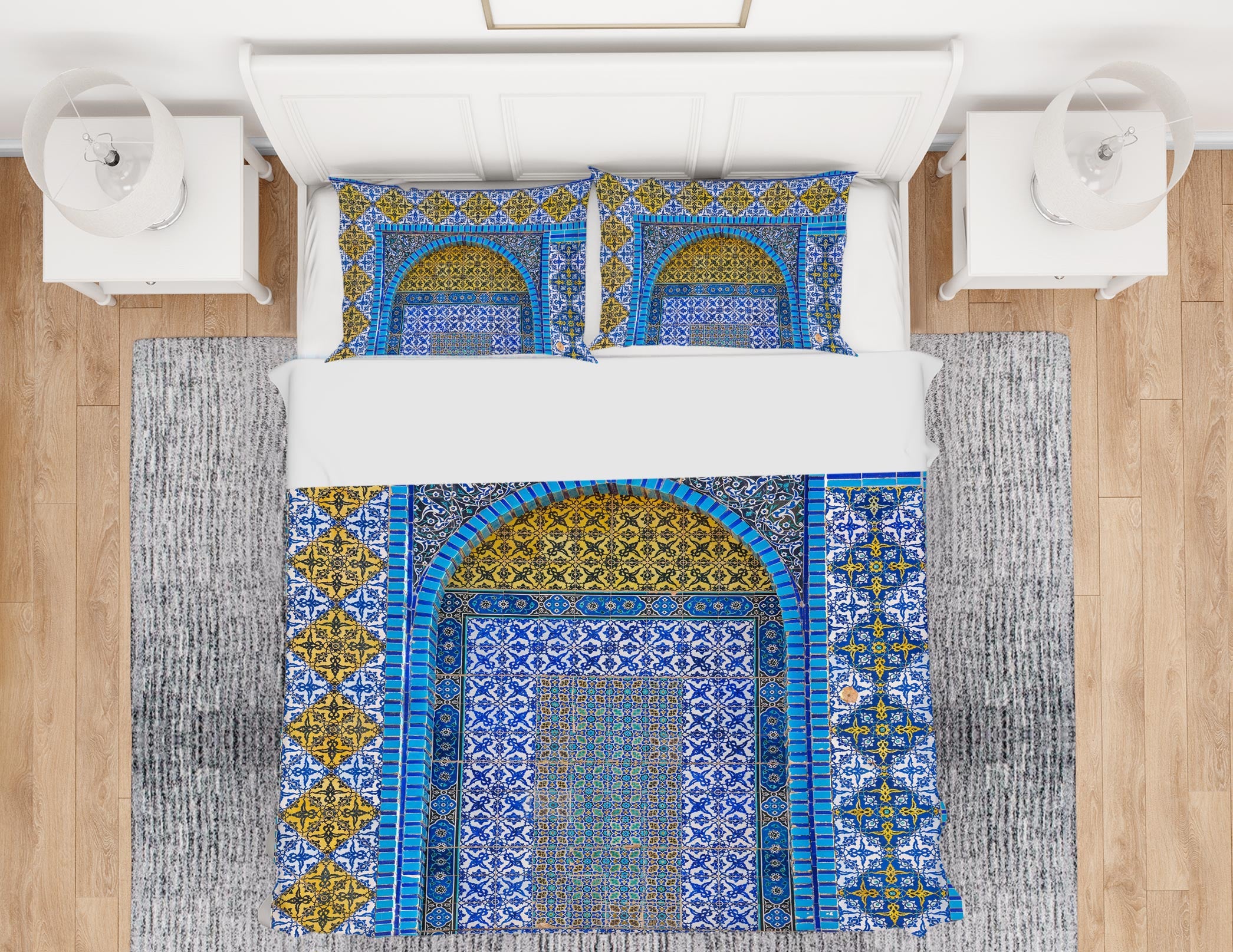 3D Blue Pattern 1074 Assaf Frank Bedding Bed Pillowcases Quilt