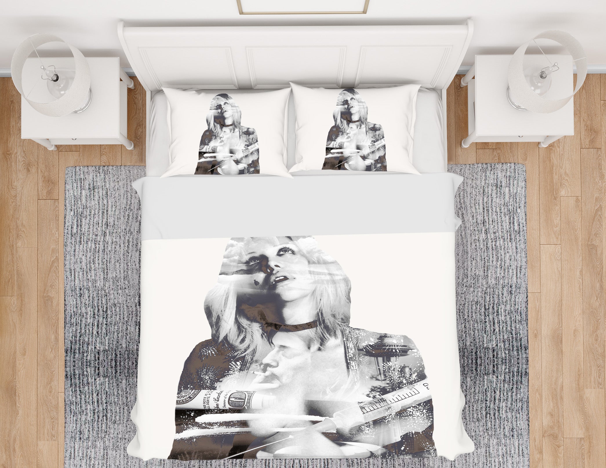 3D Short Hair Girl 2001 Marco Cavazzana Bedding Bed Pillowcases Quilt