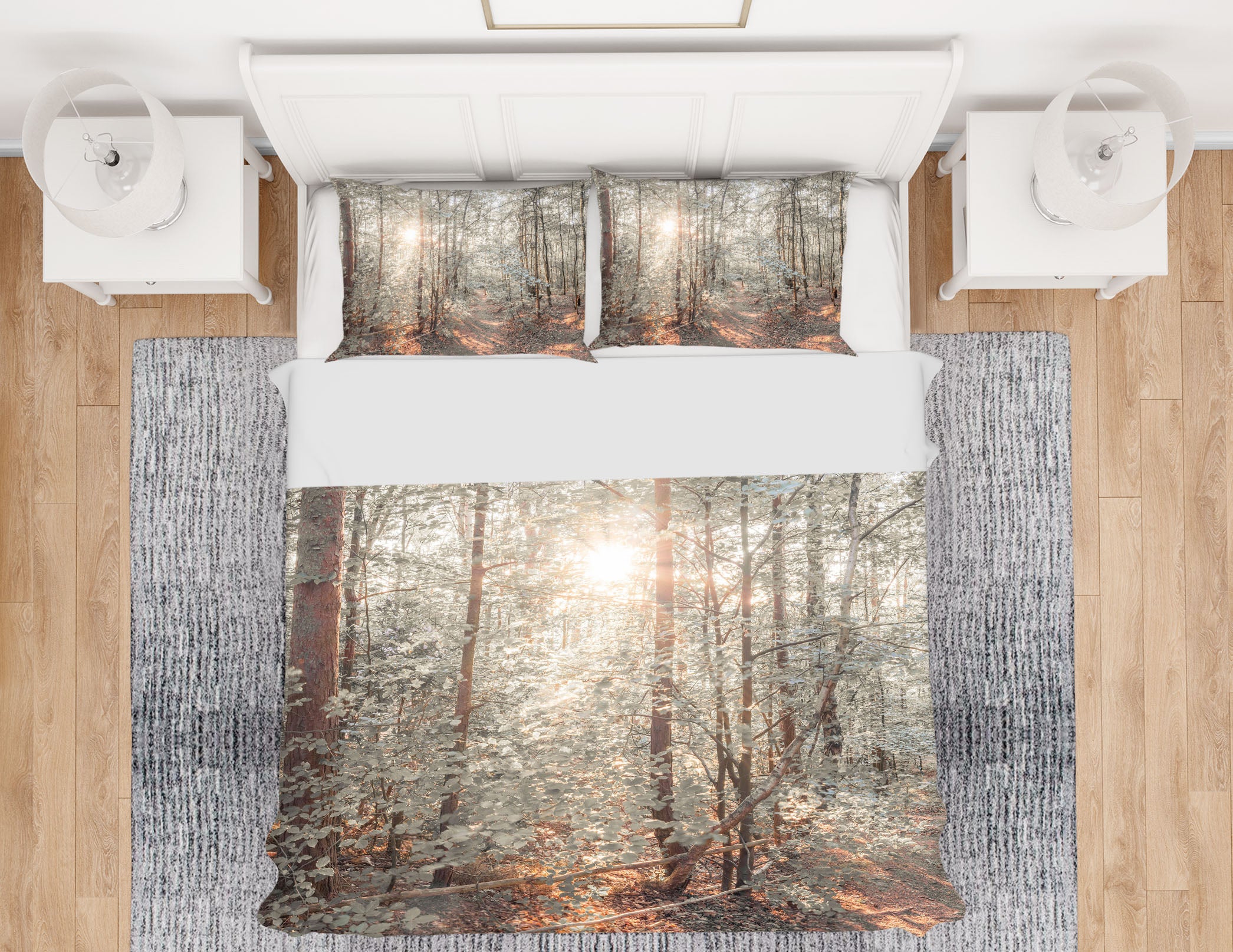 3D Sunlight Trees 7225 Assaf Frank Bedding Bed Pillowcases Quilt Cover Duvet Cover
