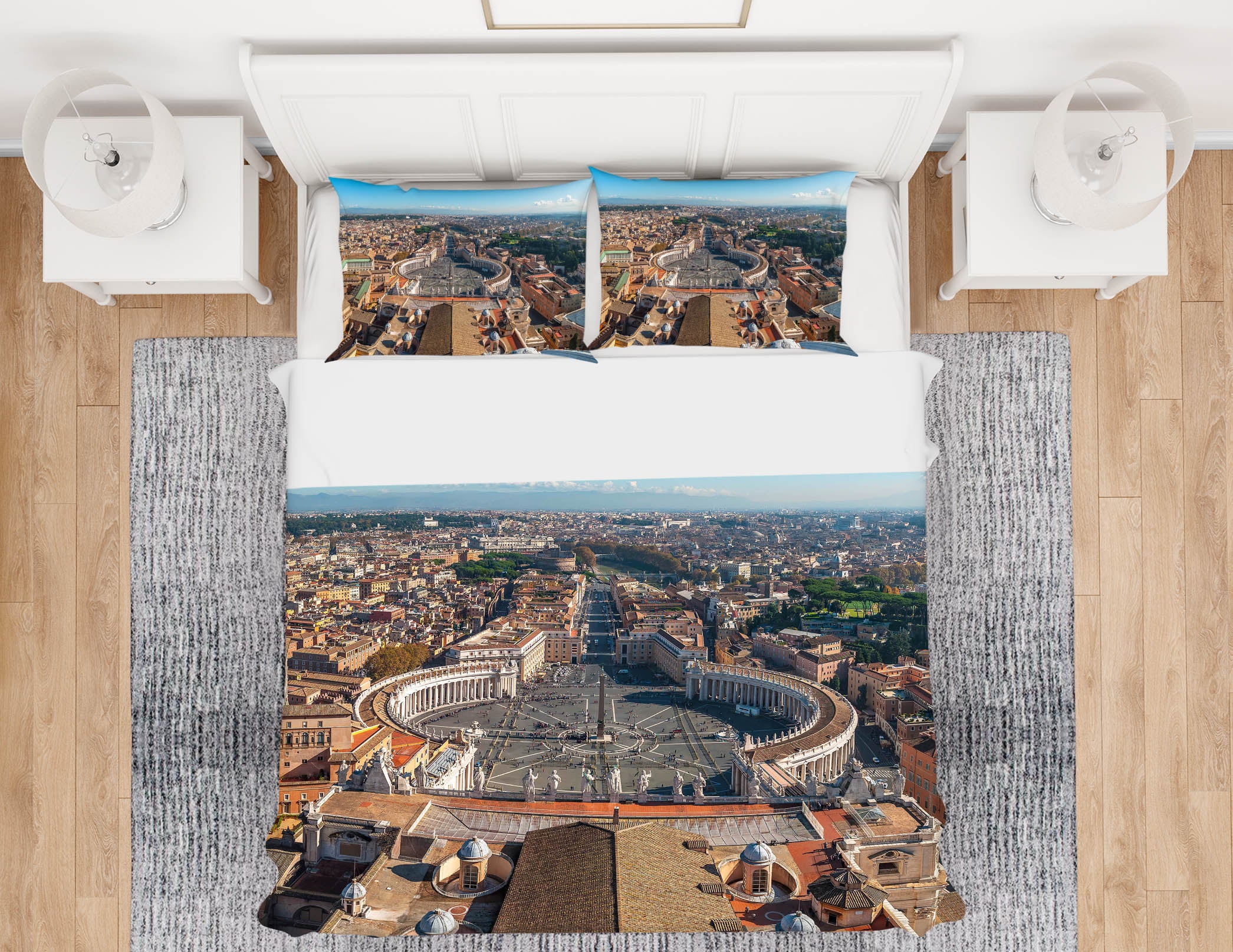 3D Building Houses 8626 Assaf Frank Bedding Bed Pillowcases Quilt