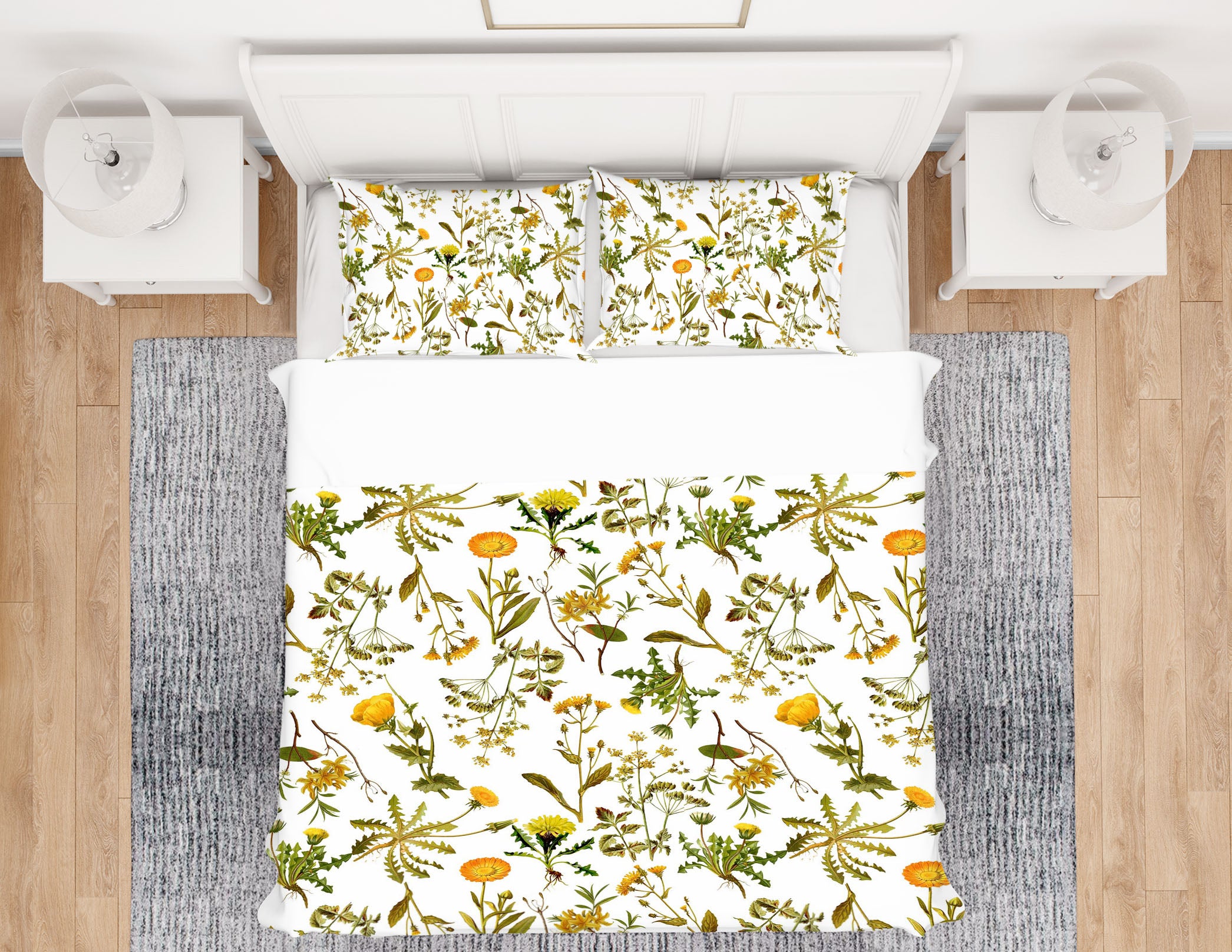 3D Chrysanthemum Leaves 090 Uta Naumann Bedding Bed Pillowcases Quilt
