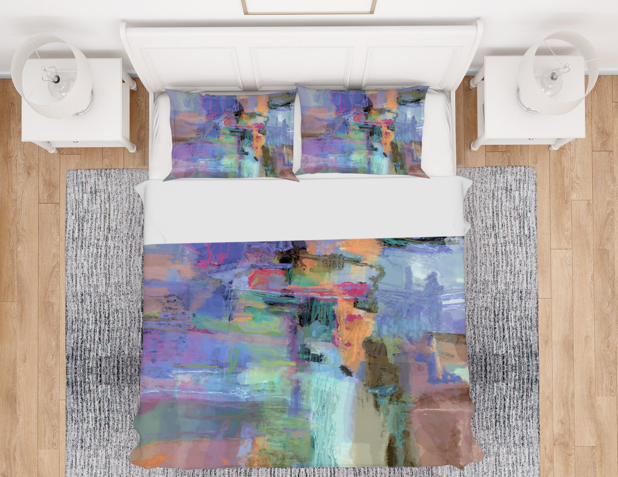 3D Purple Pattern 1021 Michael Tienhaara Bedding Bed Pillowcases Quilt