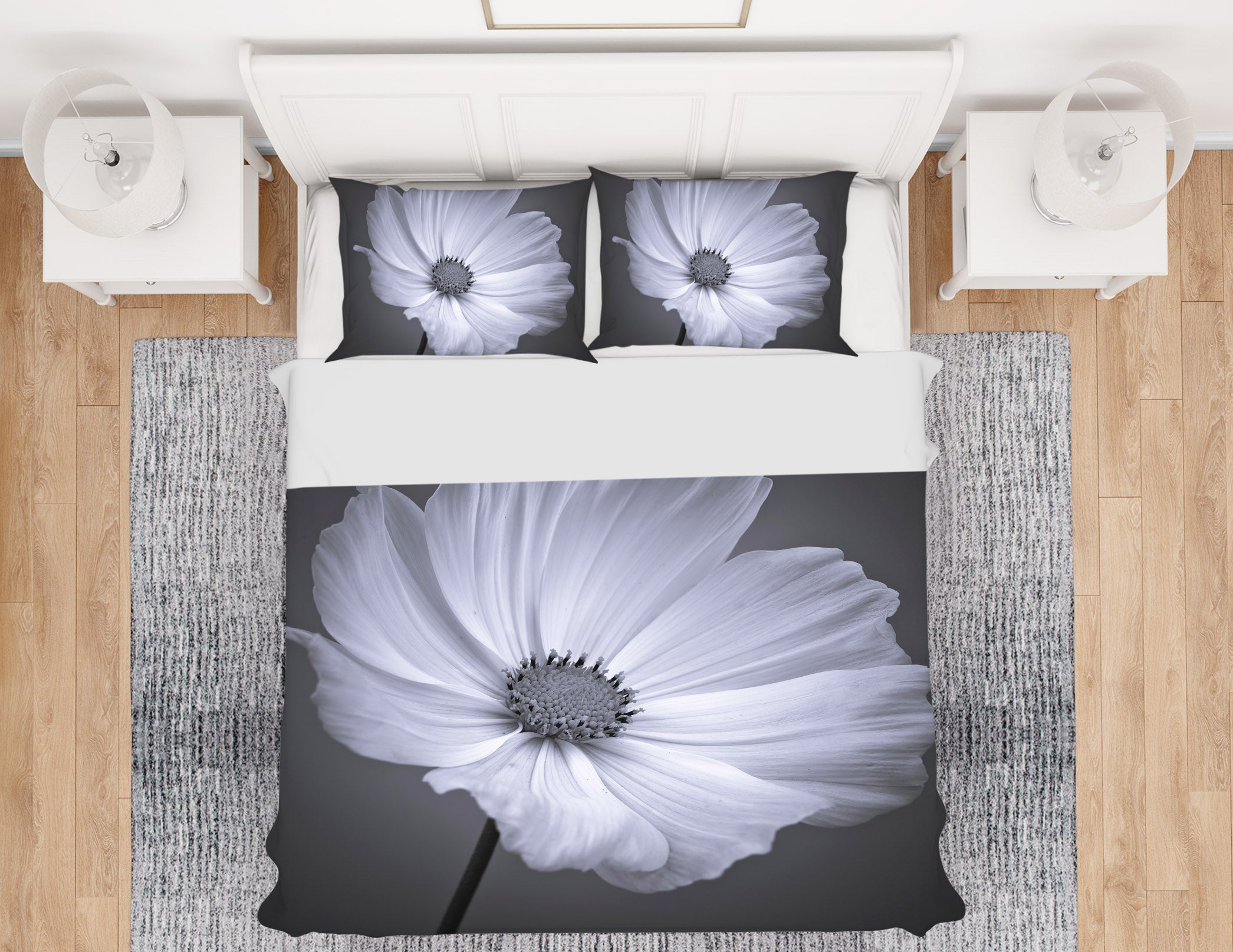 3D Black Ash Flowers 8589 Assaf Frank Bedding Bed Pillowcases Quilt