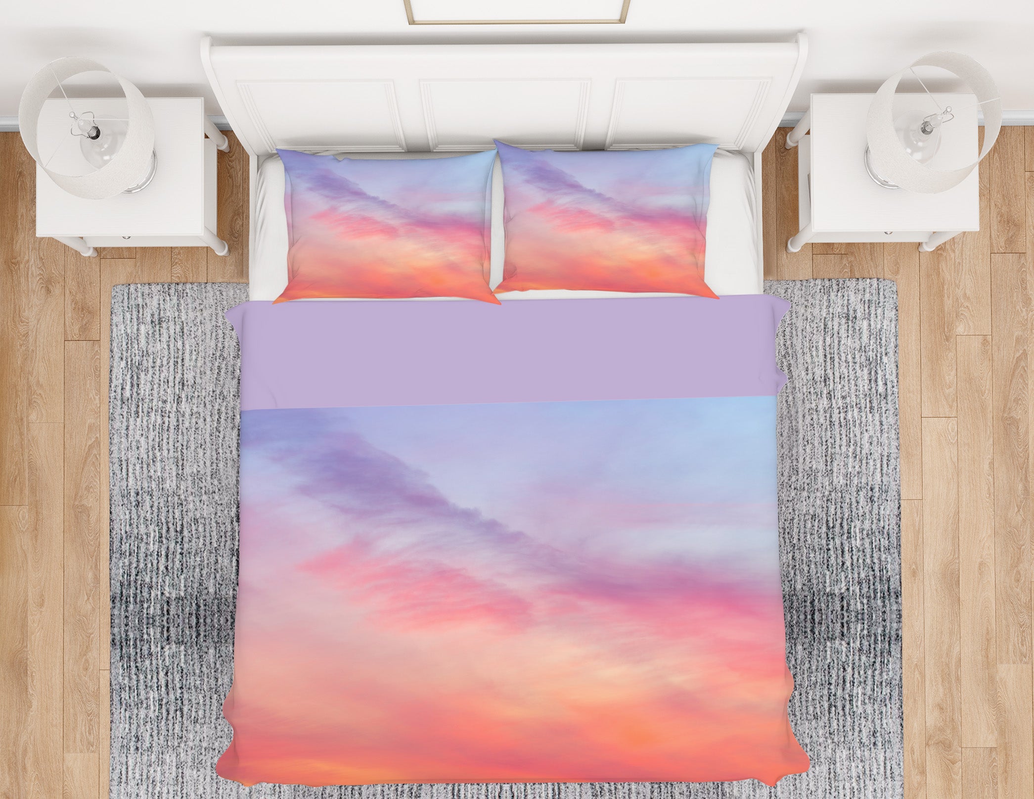 3D Pink Clouds 8664 Assaf Frank Bedding Bed Pillowcases Quilt